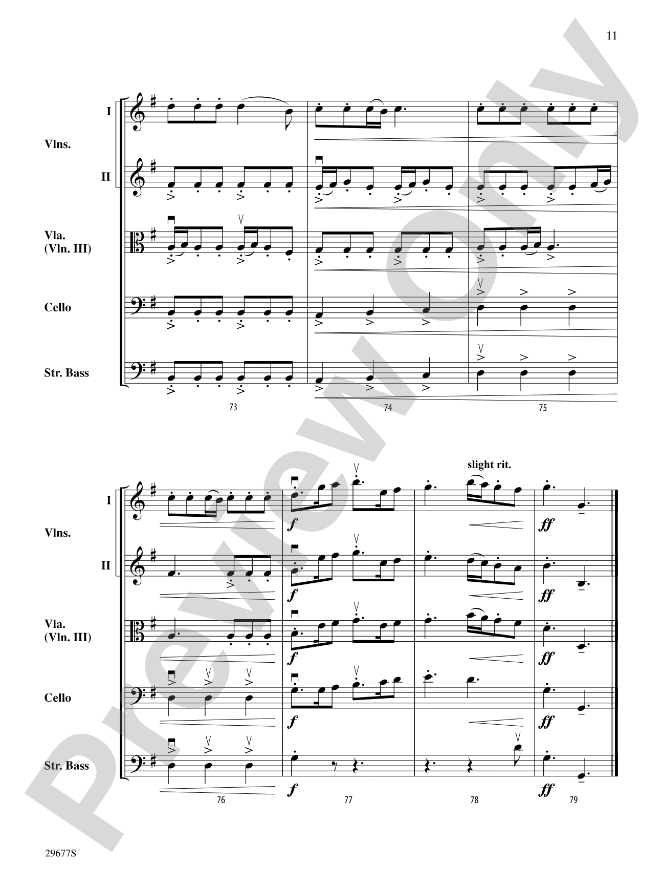 Wave Rider: String Orchestra Conductor Score & Parts