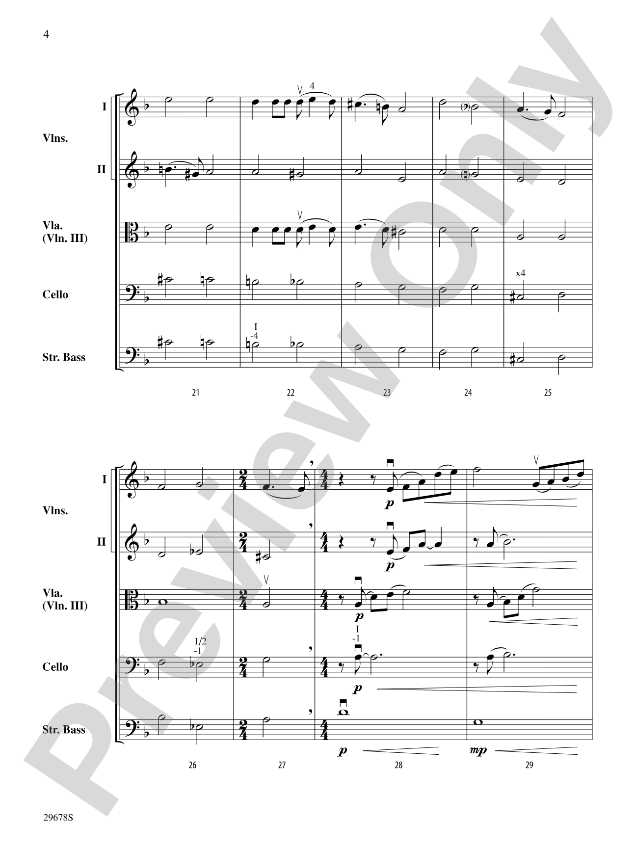 Prelude No. 20: String Orchestra Conductor Score & Parts