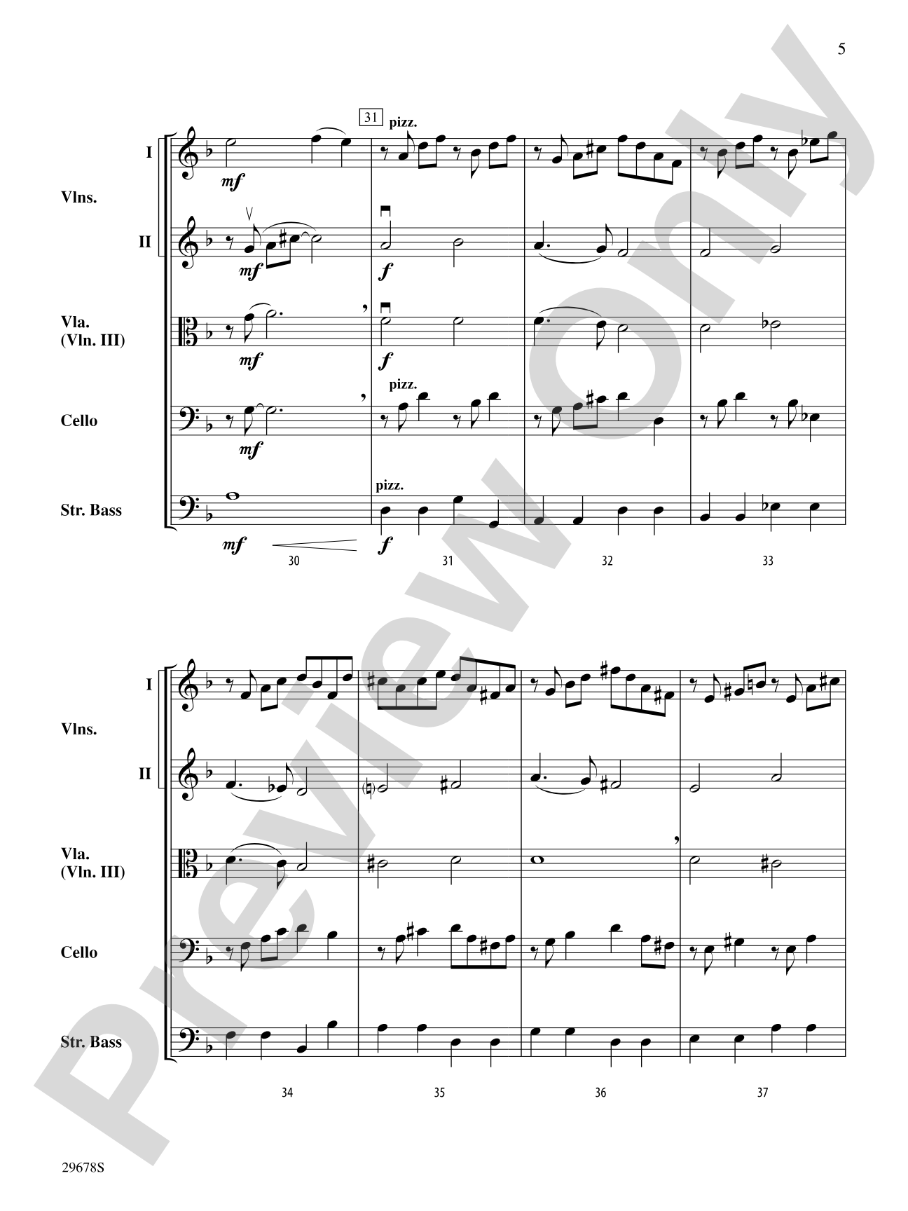 Prelude No. 20: String Orchestra Conductor Score & Parts