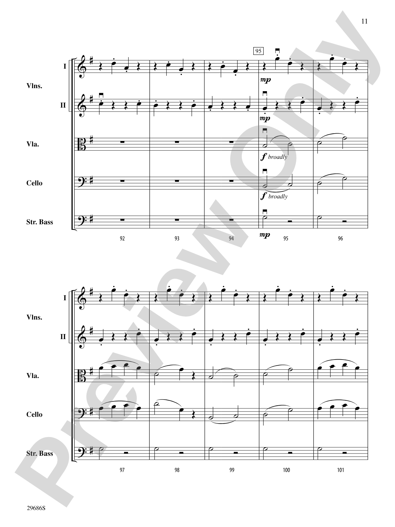 Presto: String Orchestra Conductor Score & Parts