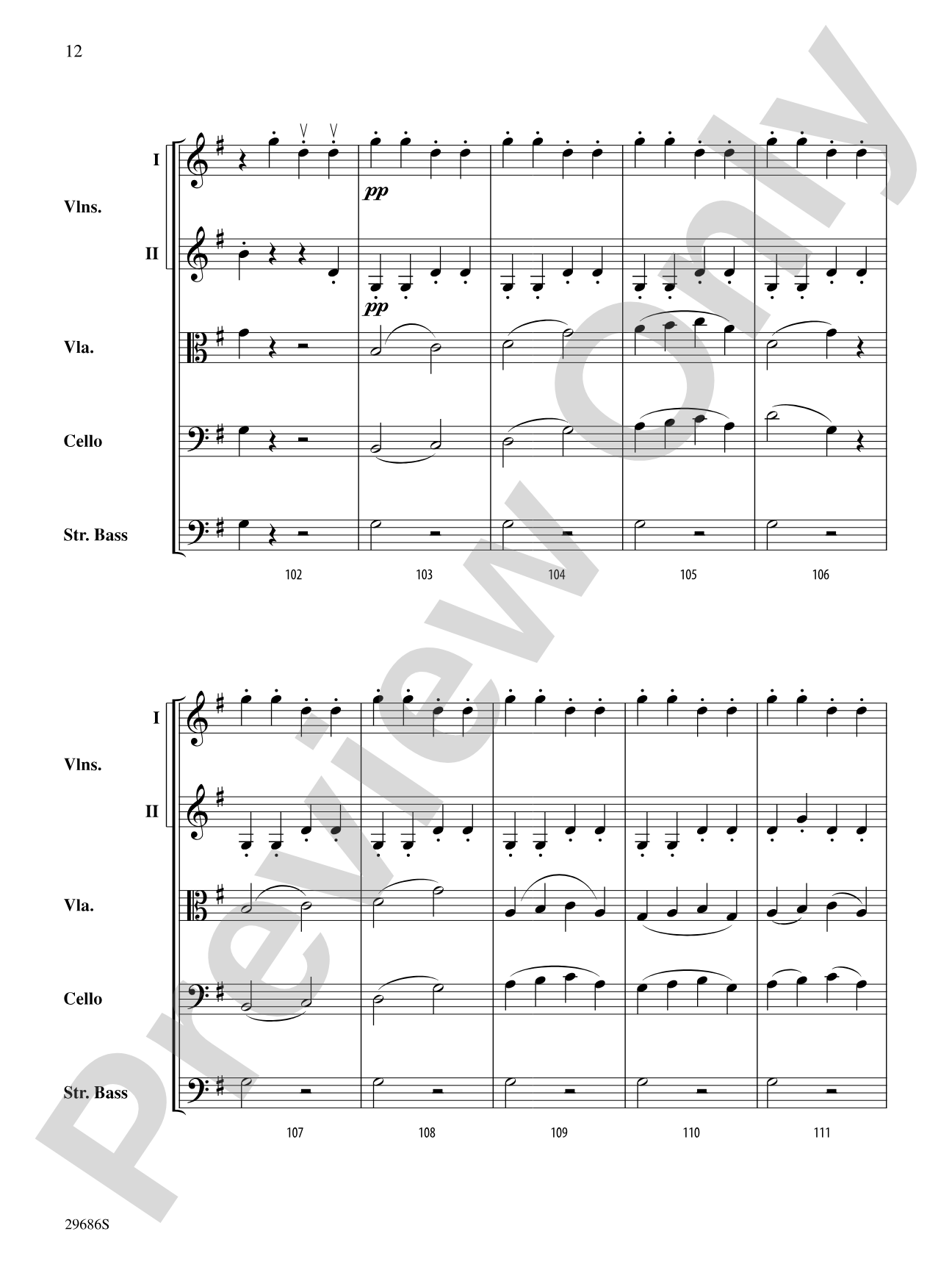 Presto: String Orchestra Conductor Score & Parts