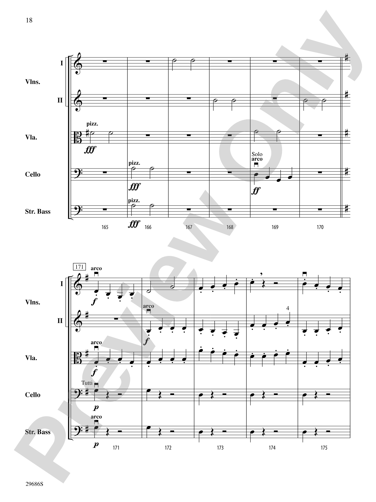 Presto: String Orchestra Conductor Score & Parts