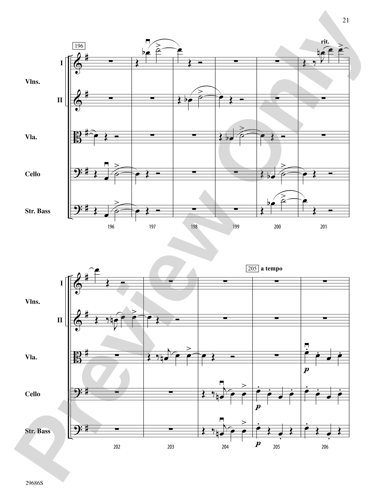 Presto: String Orchestra Conductor Score & Parts