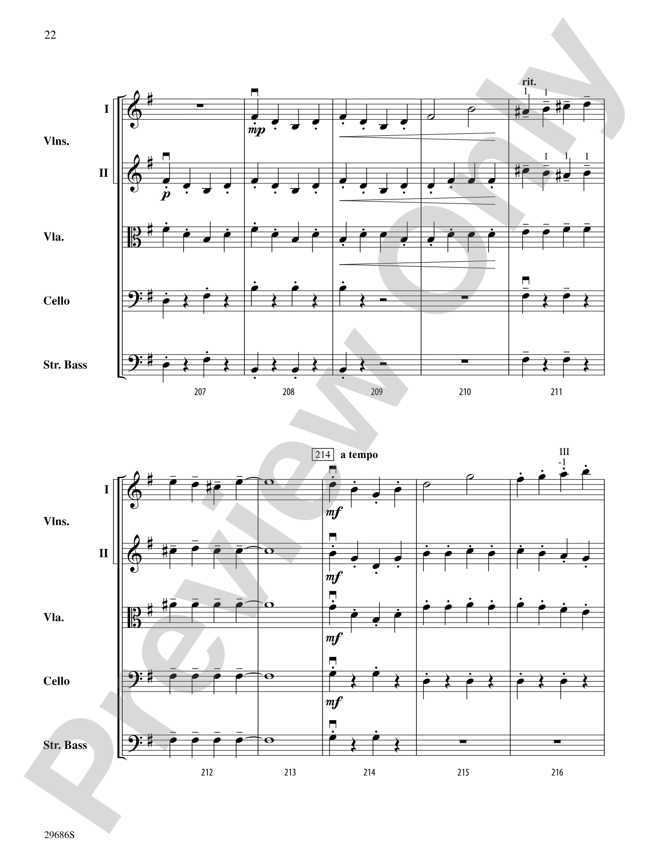 Presto: String Orchestra Conductor Score & Parts