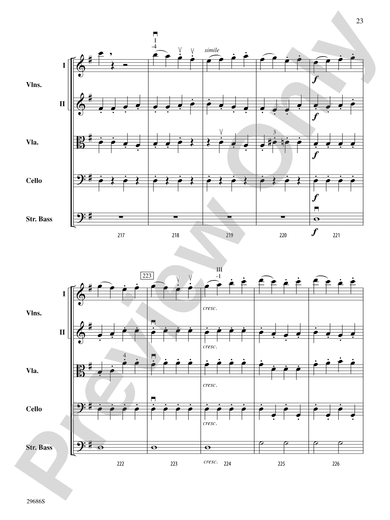Presto: String Orchestra Conductor Score & Parts