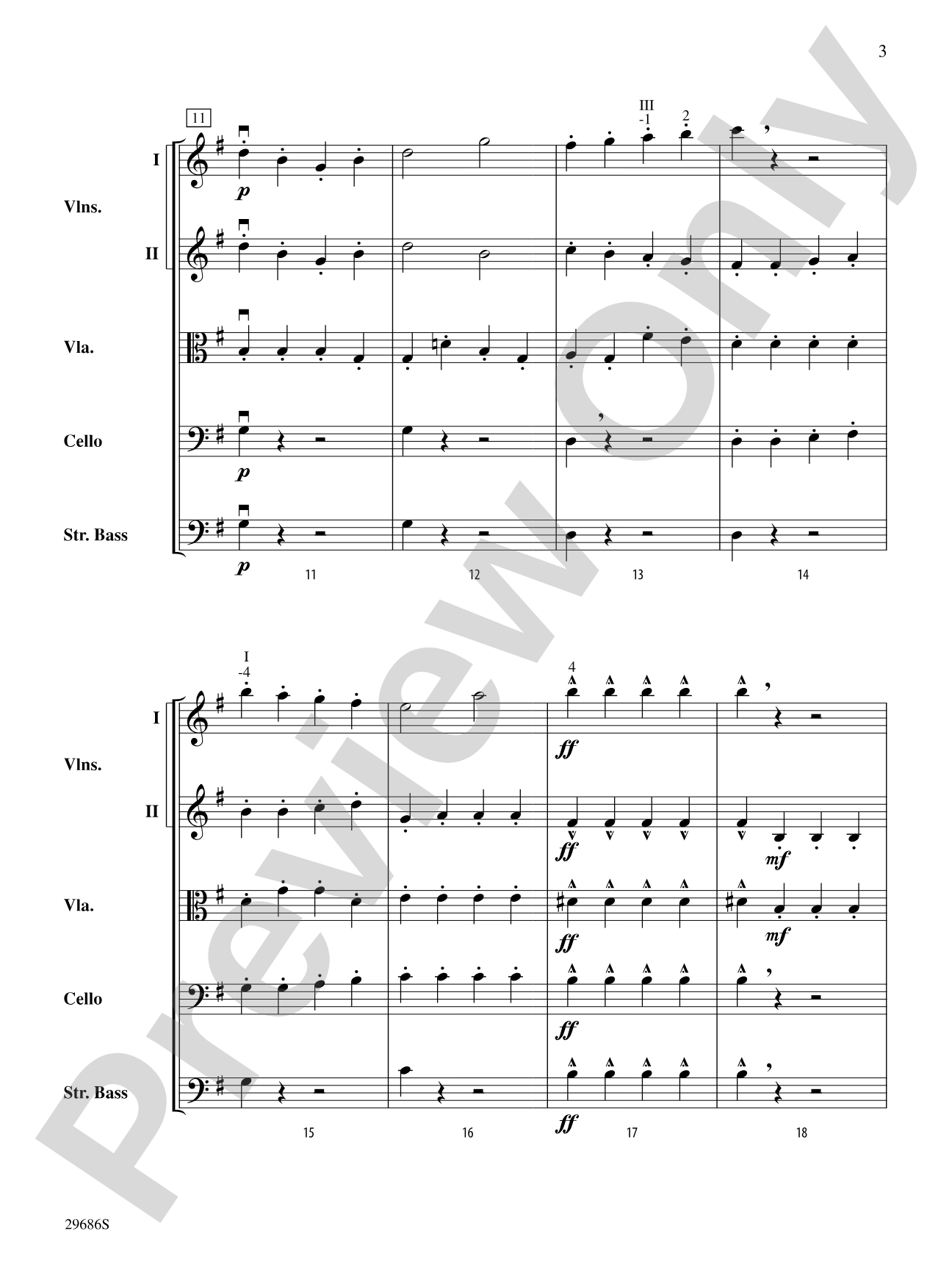 Presto: String Orchestra Conductor Score & Parts