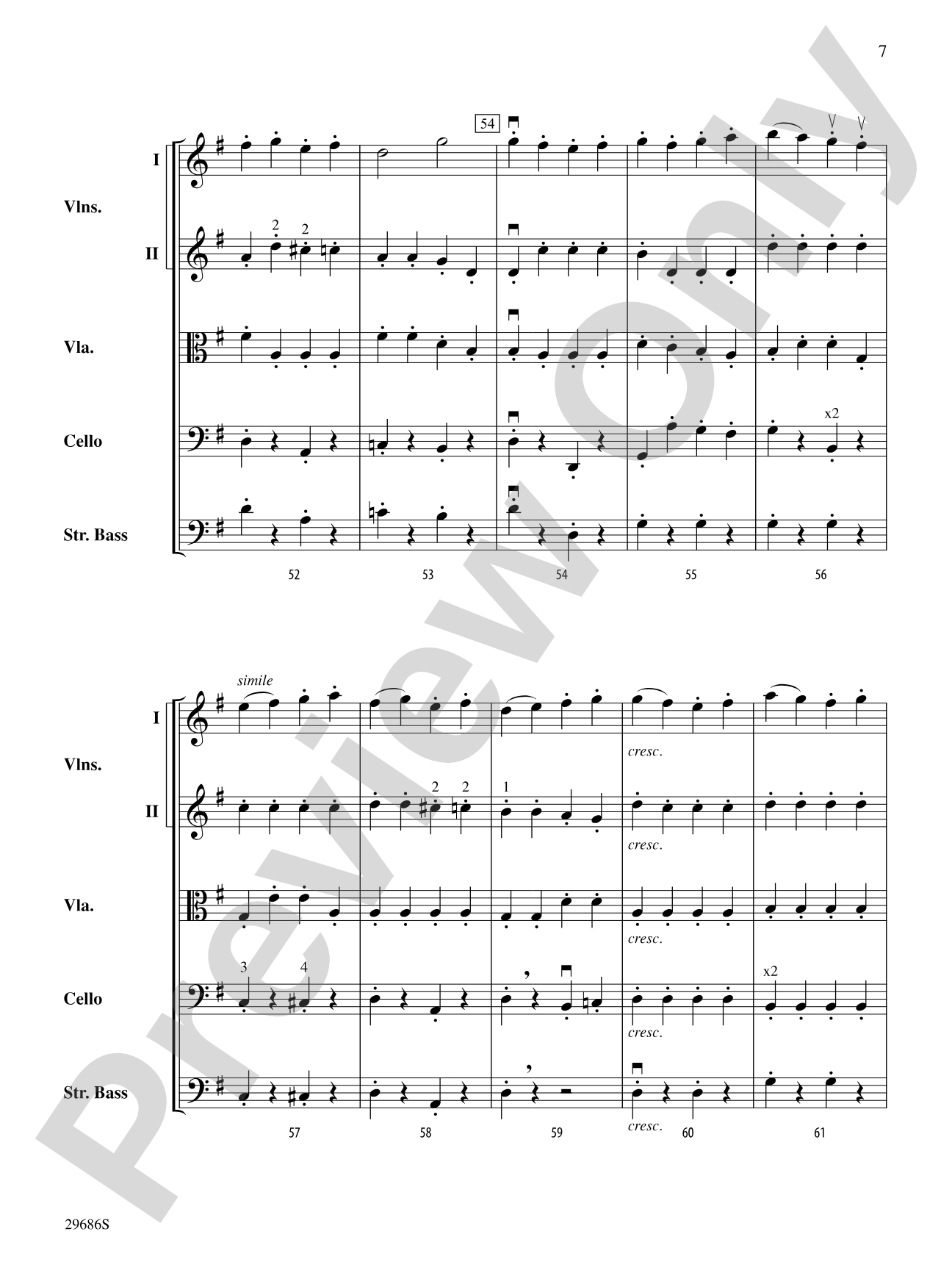 Presto: String Orchestra Conductor Score & Parts