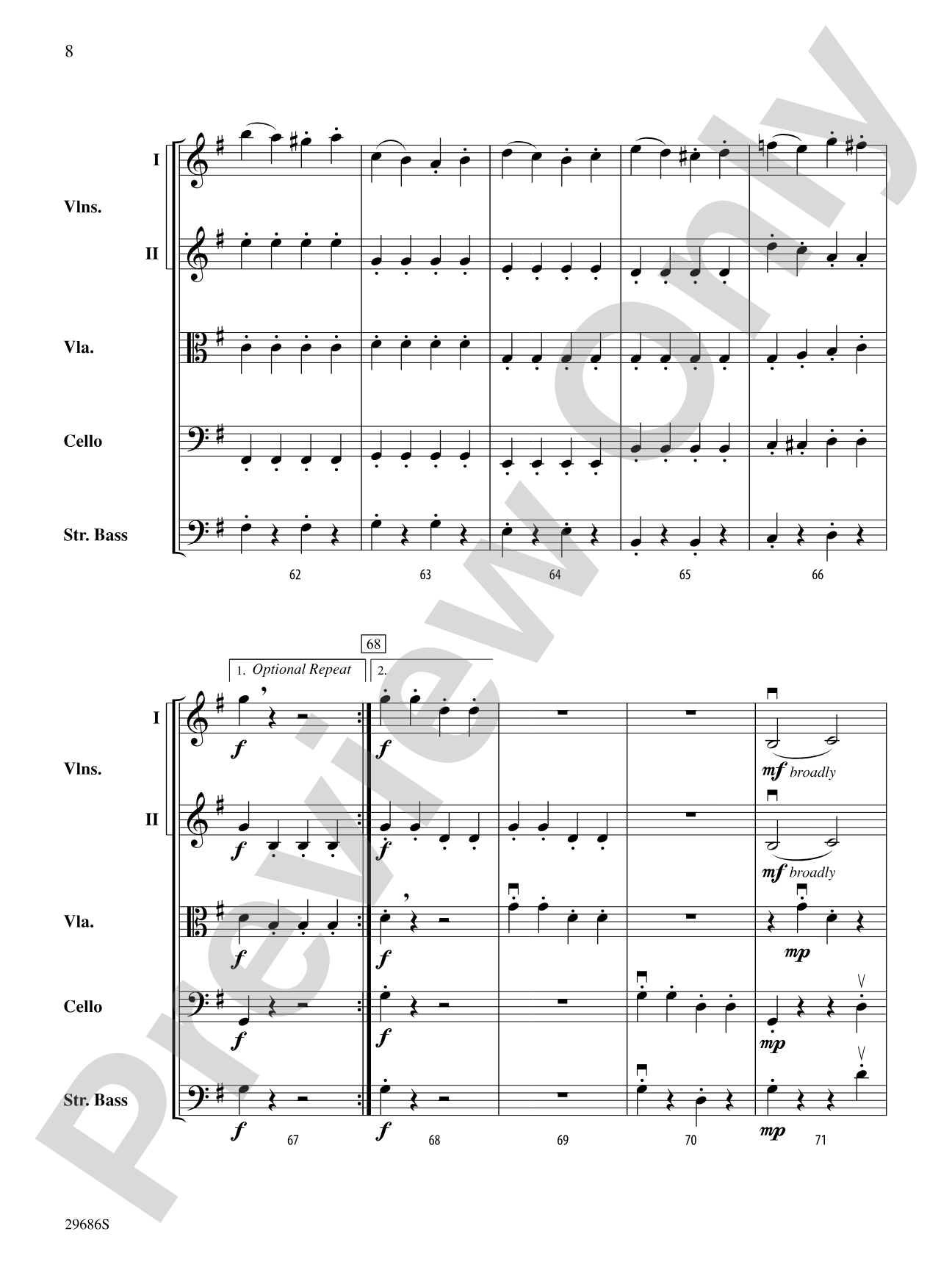 Presto: String Orchestra Conductor Score & Parts