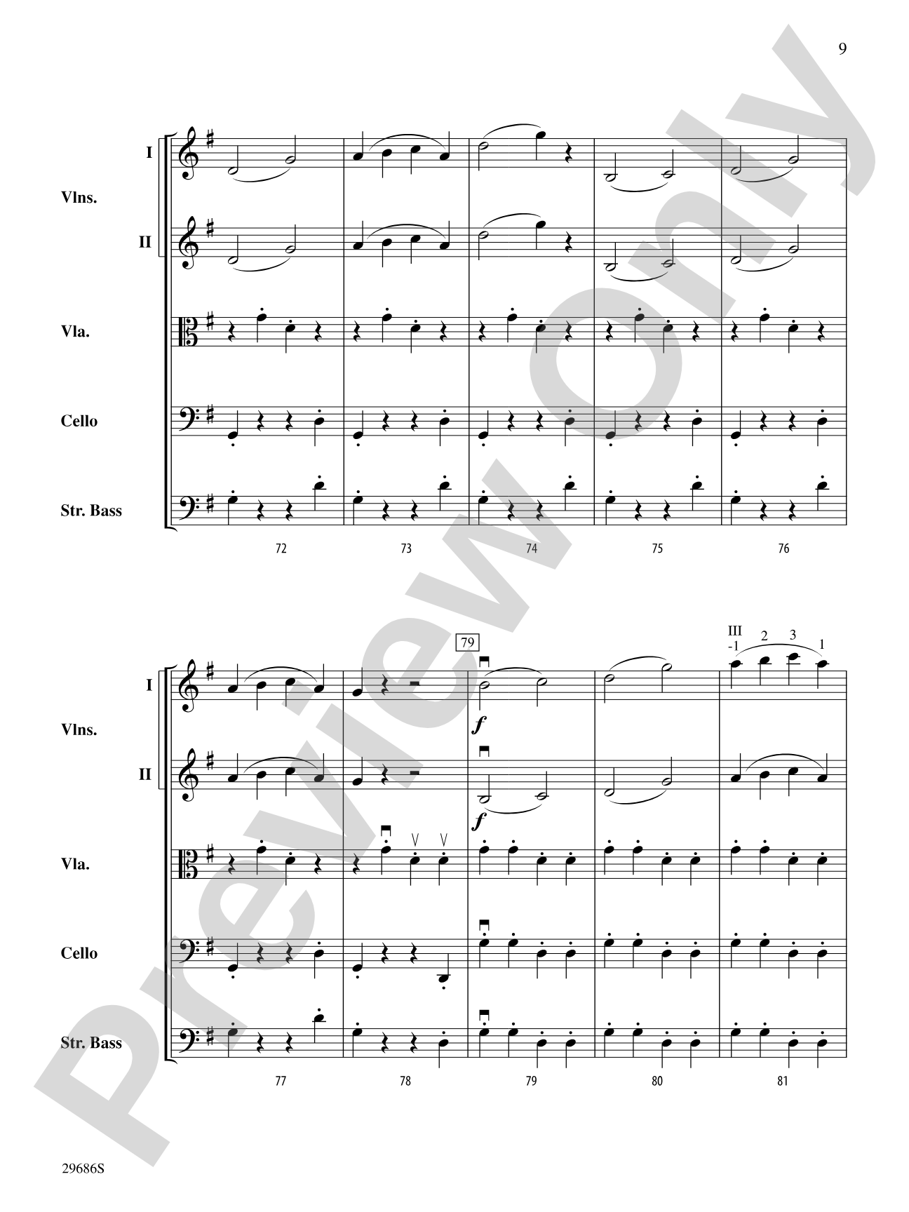Presto: String Orchestra Conductor Score & Parts