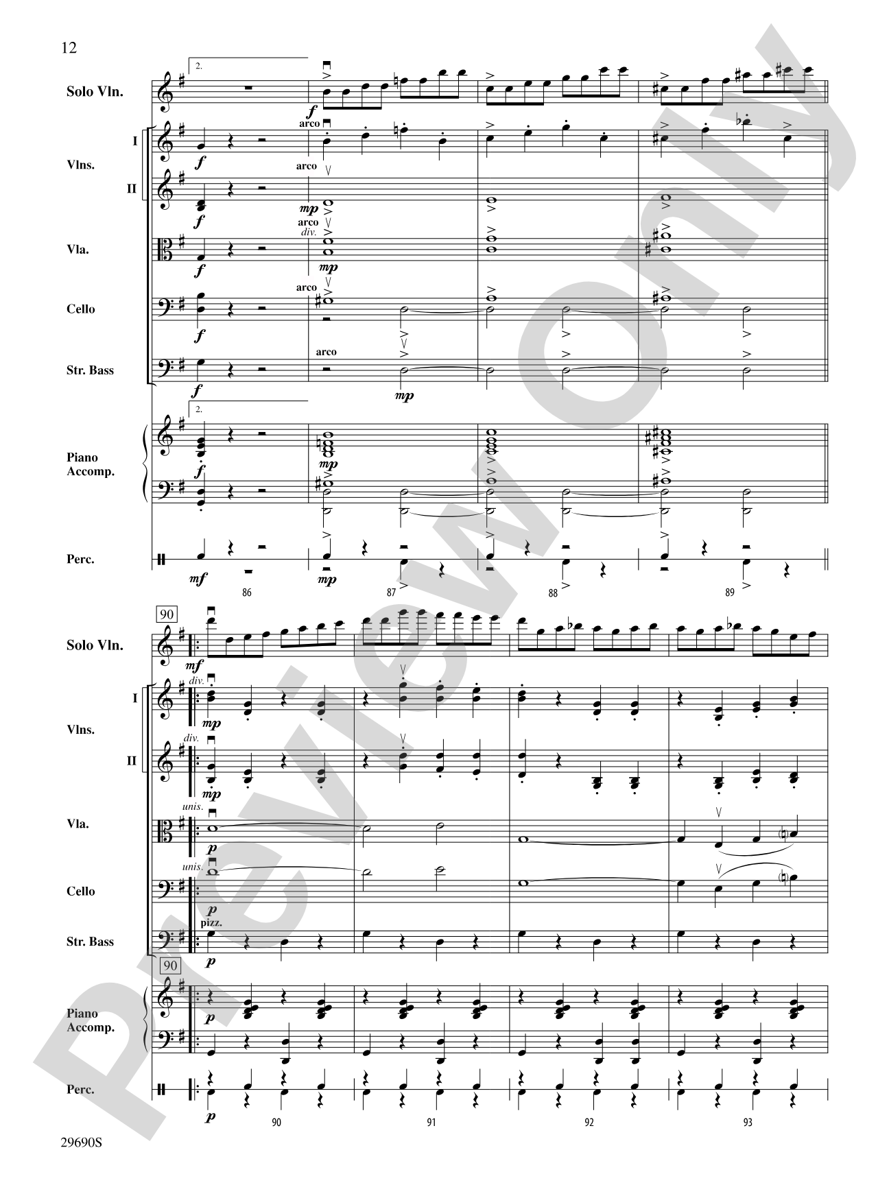 Fiddle-Faddle (for Soloist and String Orchestra): String Orchestra Conductor Score & Parts