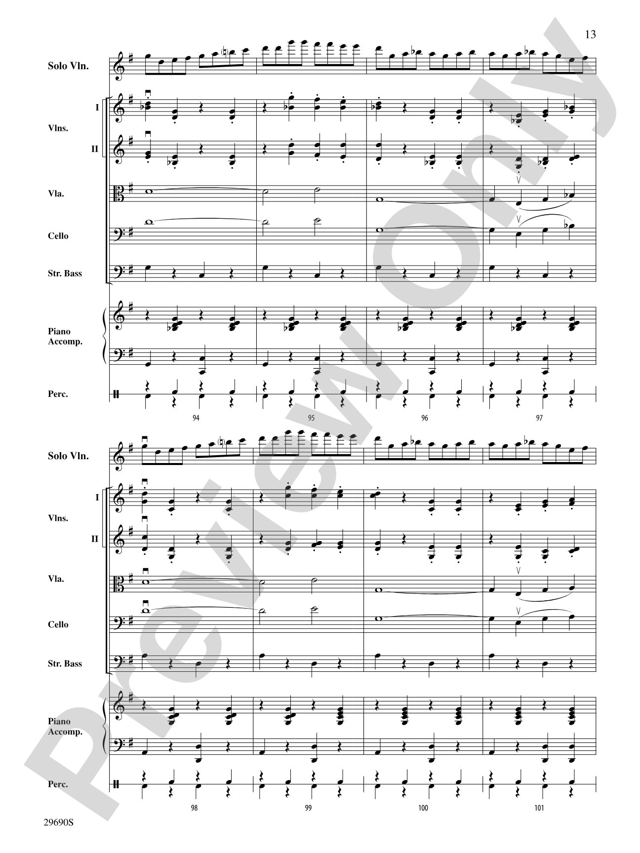 Fiddle-Faddle (for Soloist and String Orchestra): String Orchestra Conductor Score & Parts
