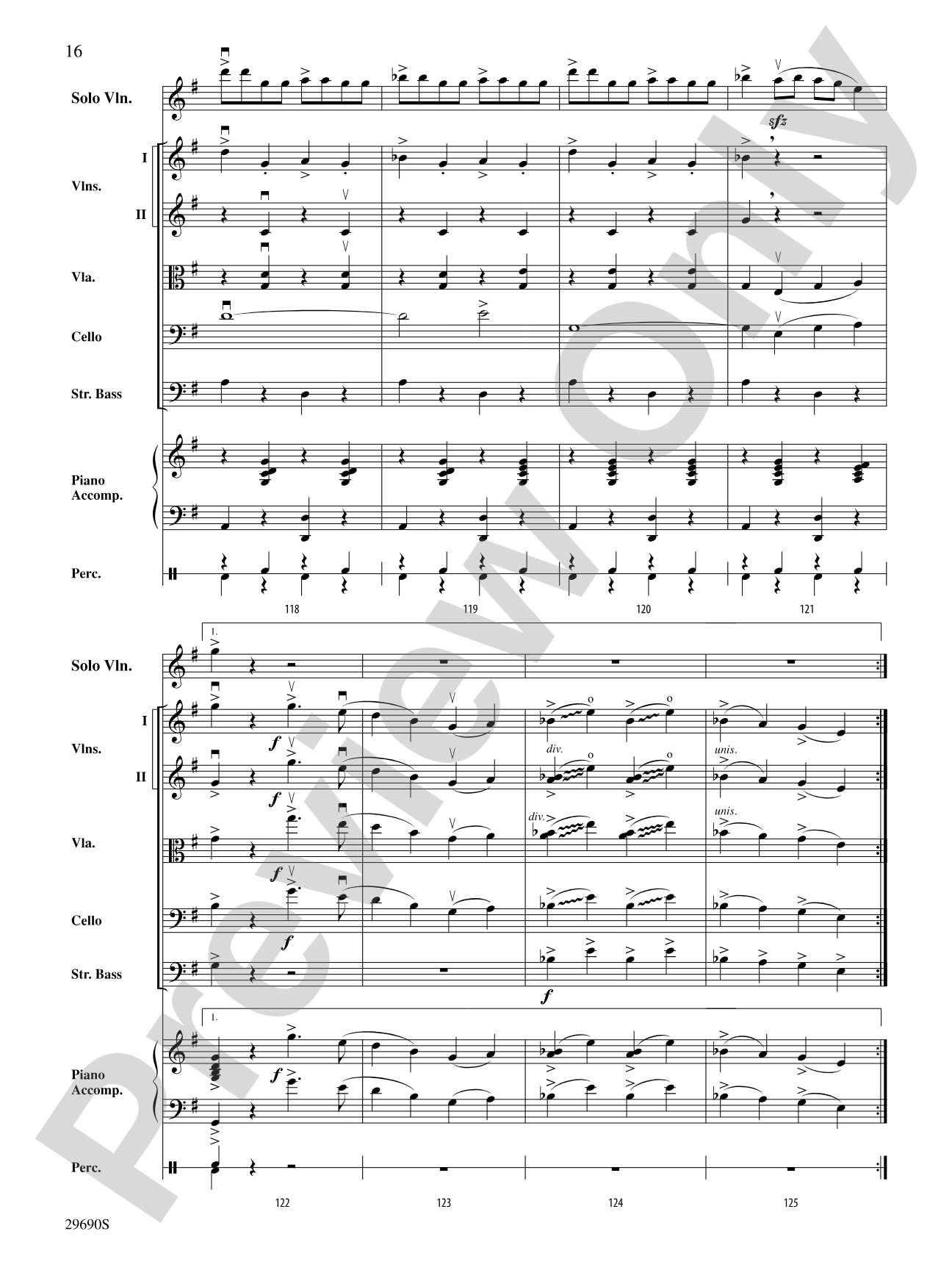 Fiddle-Faddle (for Soloist and String Orchestra): String Orchestra Conductor Score & Parts