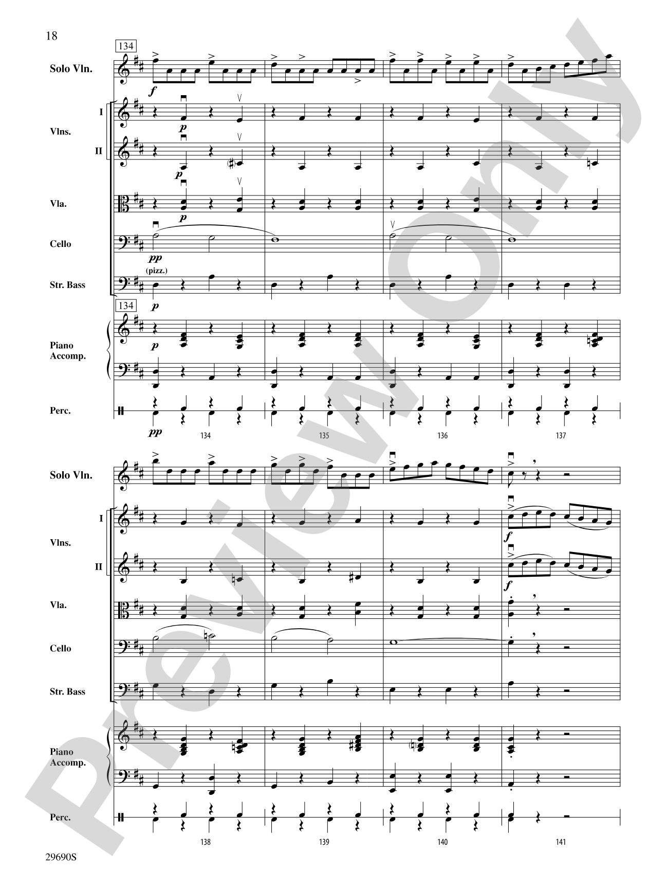 Fiddle-Faddle (for Soloist and String Orchestra): String Orchestra Conductor Score & Parts