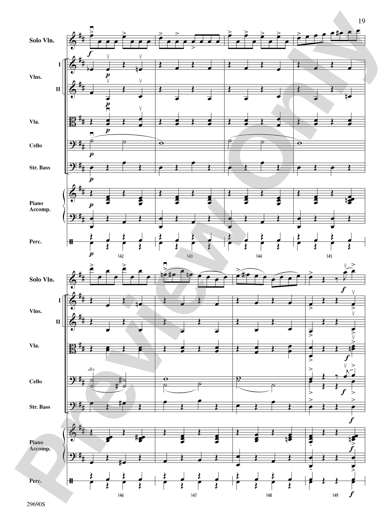 Fiddle-Faddle (for Soloist and String Orchestra): String Orchestra Conductor Score & Parts