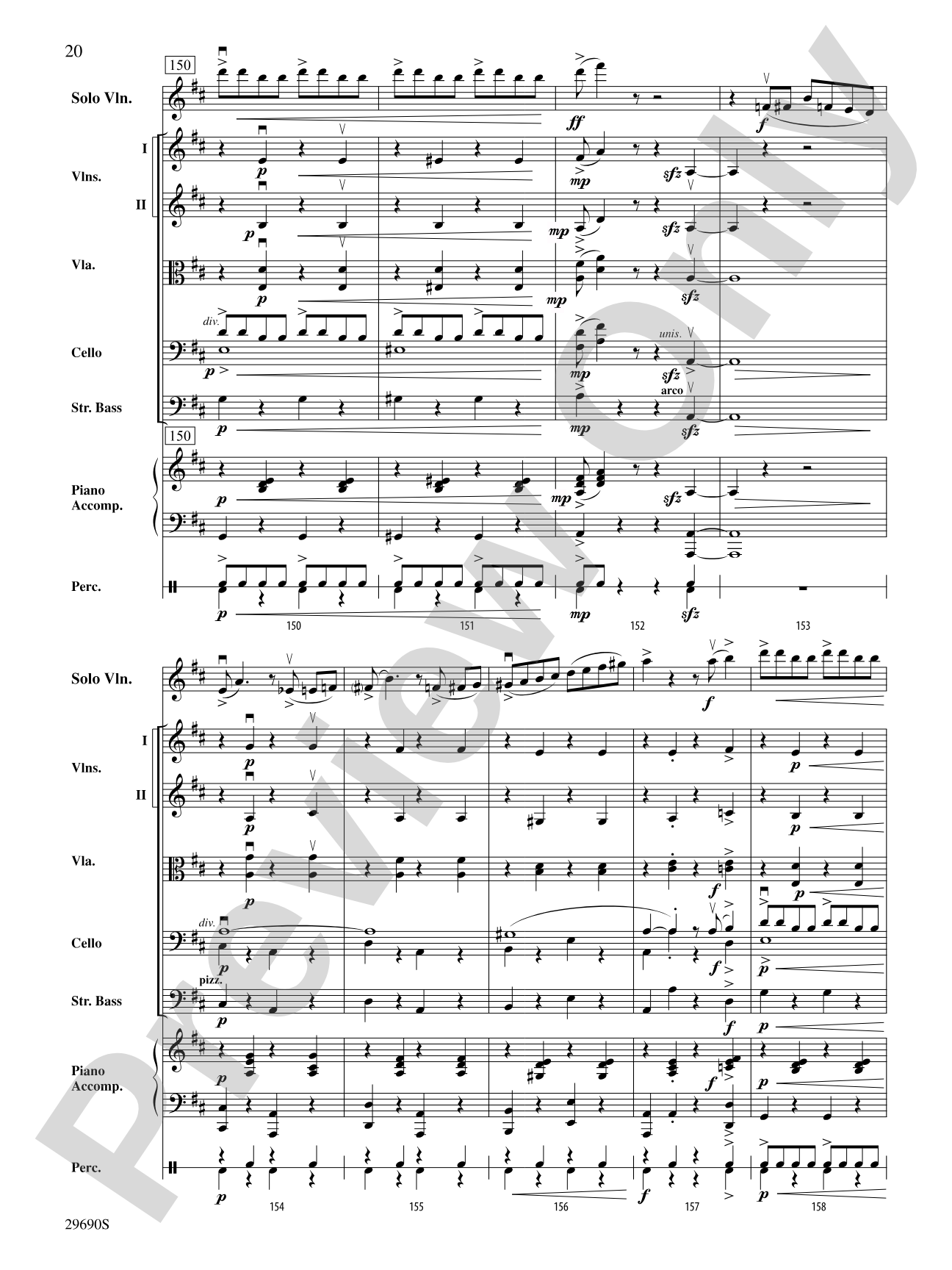 Fiddle-Faddle (for Soloist and String Orchestra): String Orchestra Conductor Score & Parts