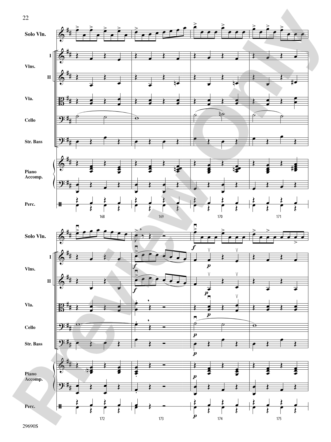 Fiddle-Faddle (for Soloist and String Orchestra): String Orchestra Conductor Score & Parts