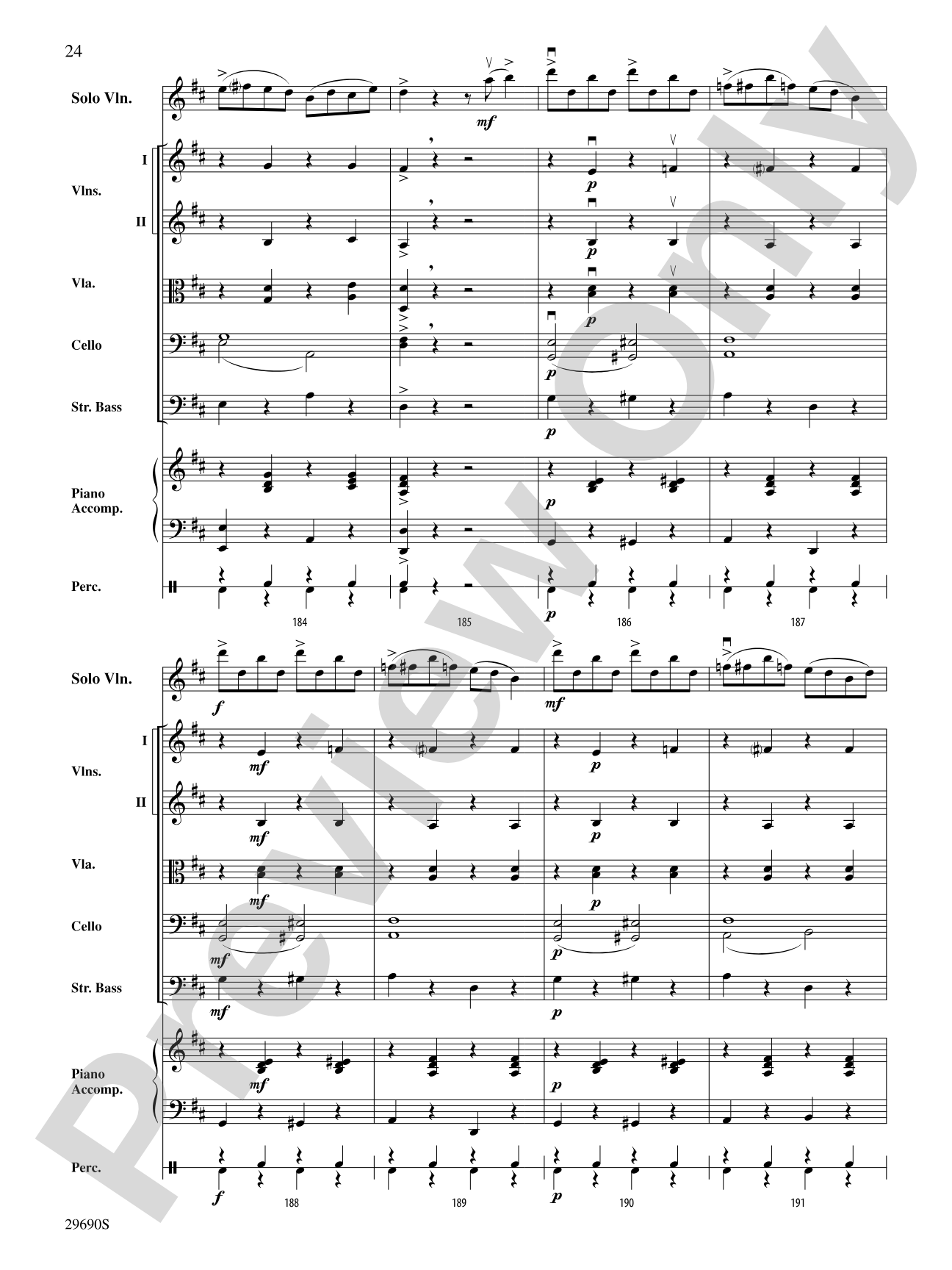 Fiddle-Faddle (for Soloist and String Orchestra): String Orchestra Conductor Score & Parts