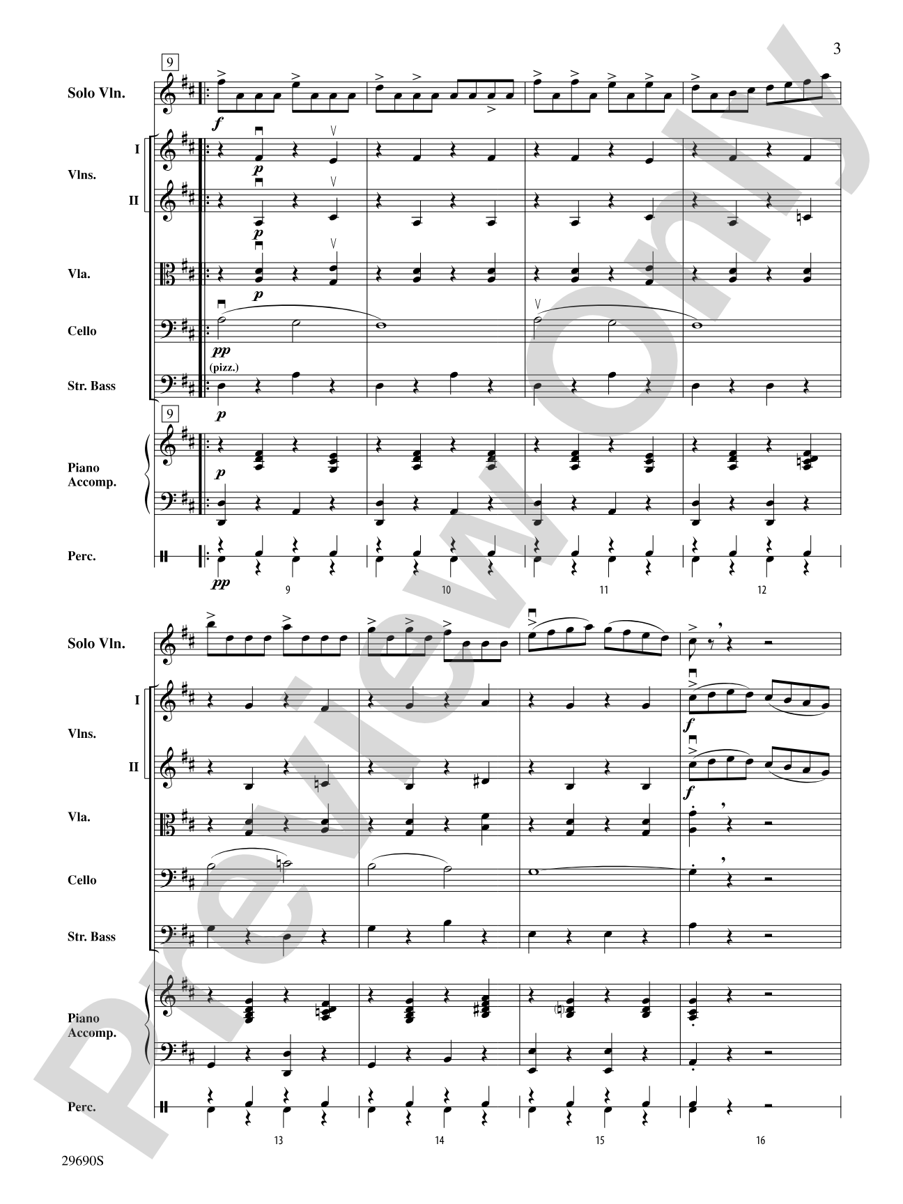 Fiddle-Faddle (for Soloist and String Orchestra): String Orchestra Conductor Score & Parts