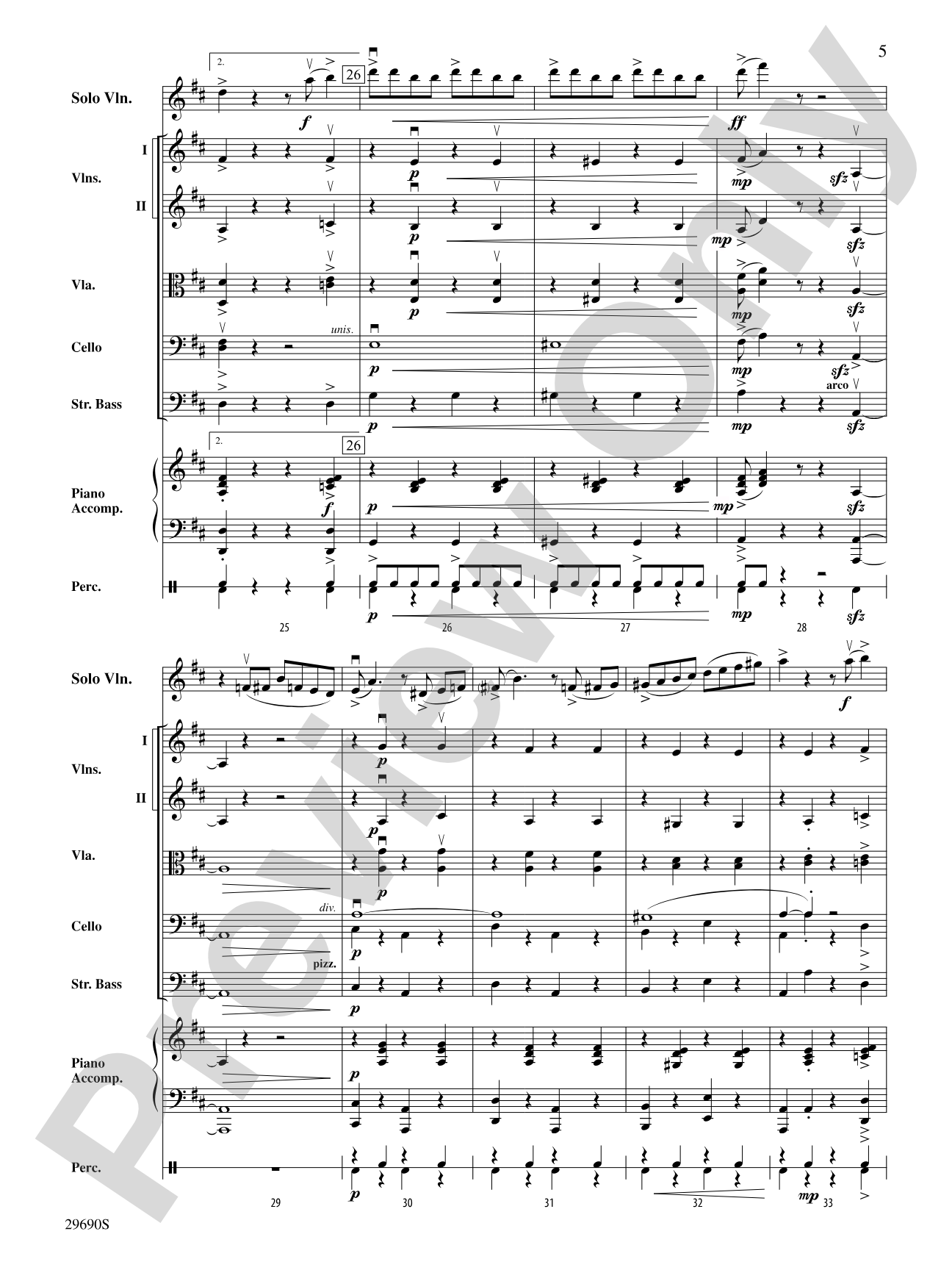 Fiddle-Faddle (for Soloist and String Orchestra): String Orchestra Conductor Score & Parts