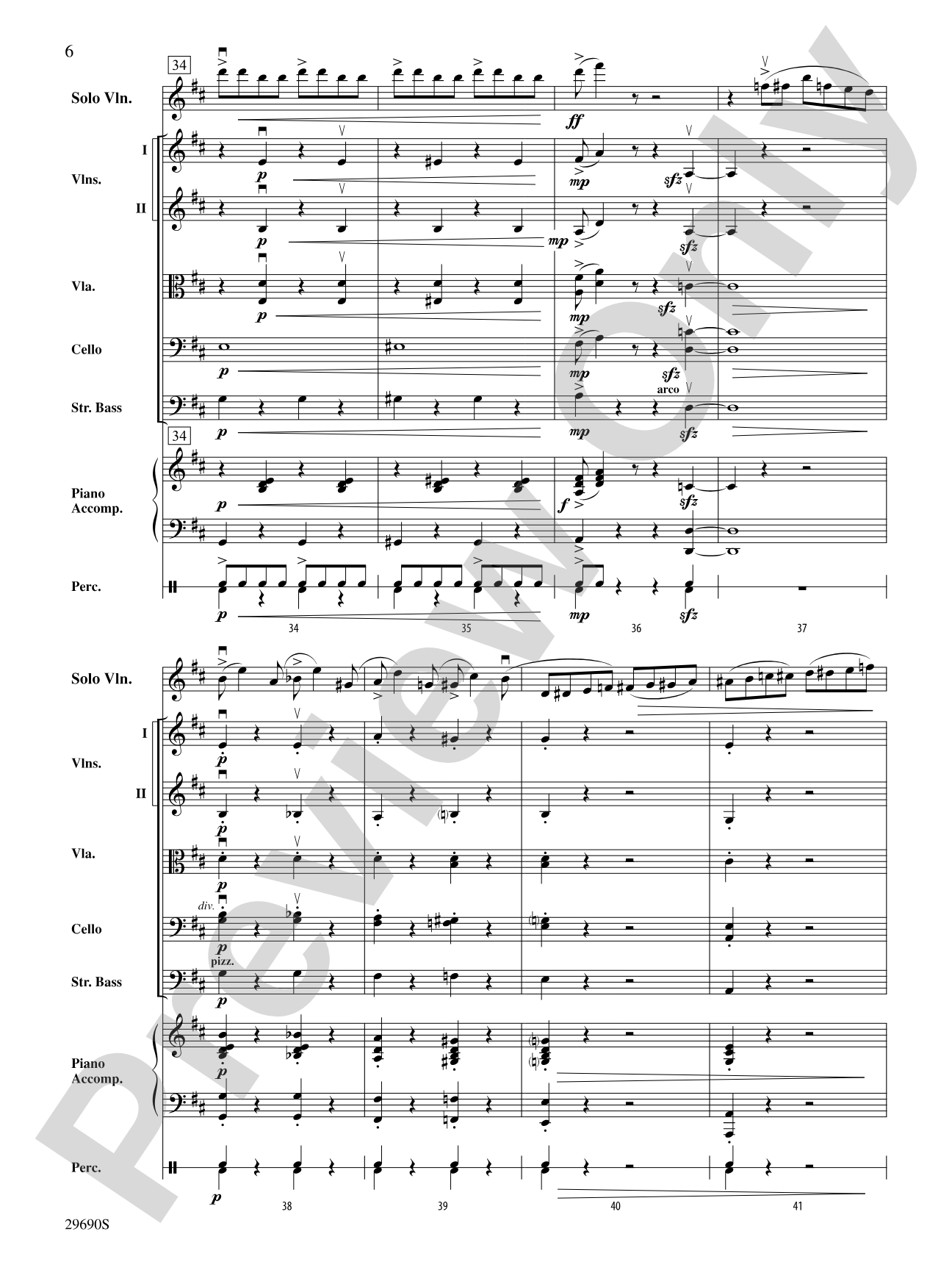 Fiddle-Faddle (for Soloist and String Orchestra): String Orchestra Conductor Score & Parts