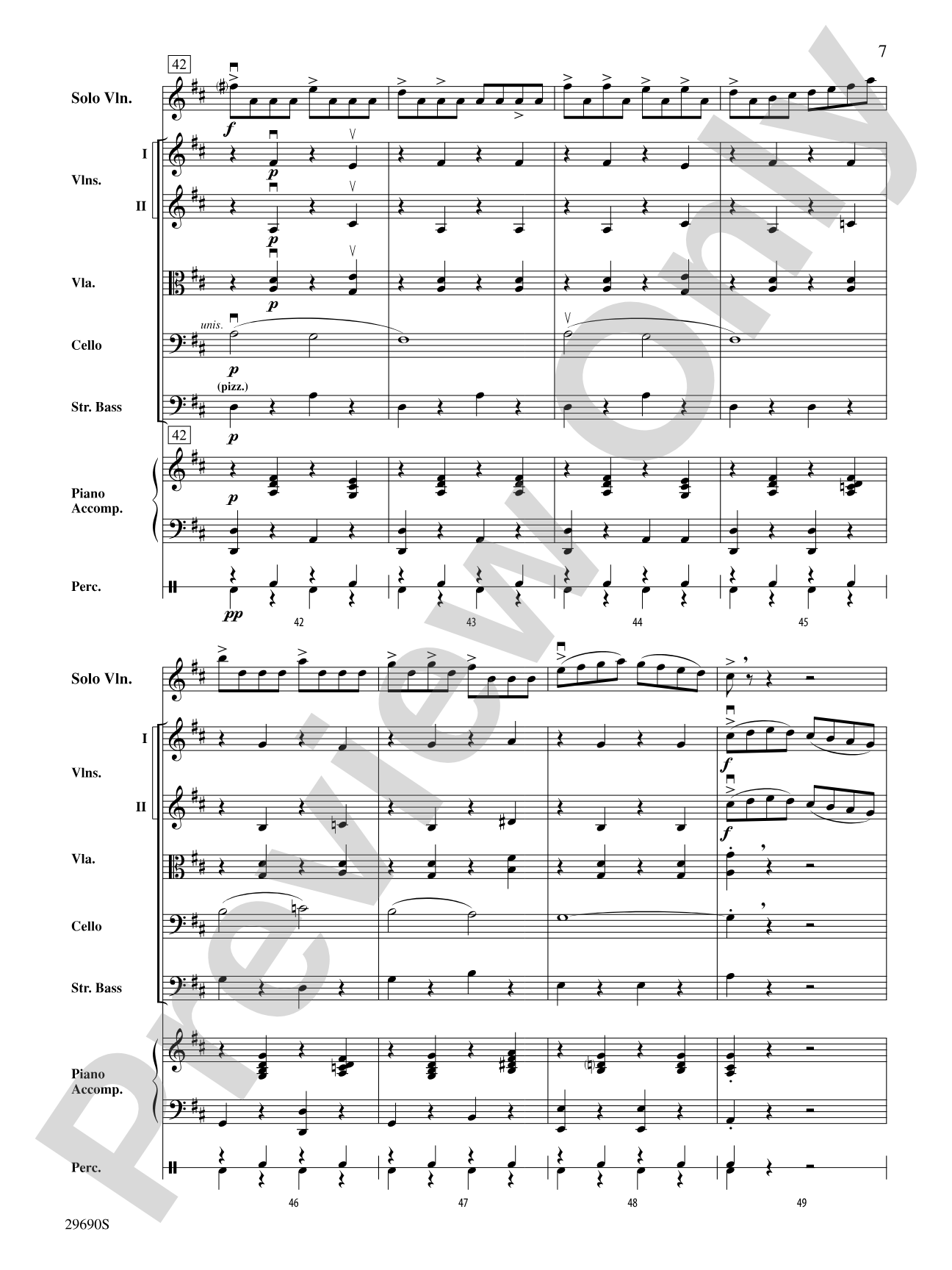 Fiddle-Faddle (for Soloist and String Orchestra): String Orchestra Conductor Score & Parts