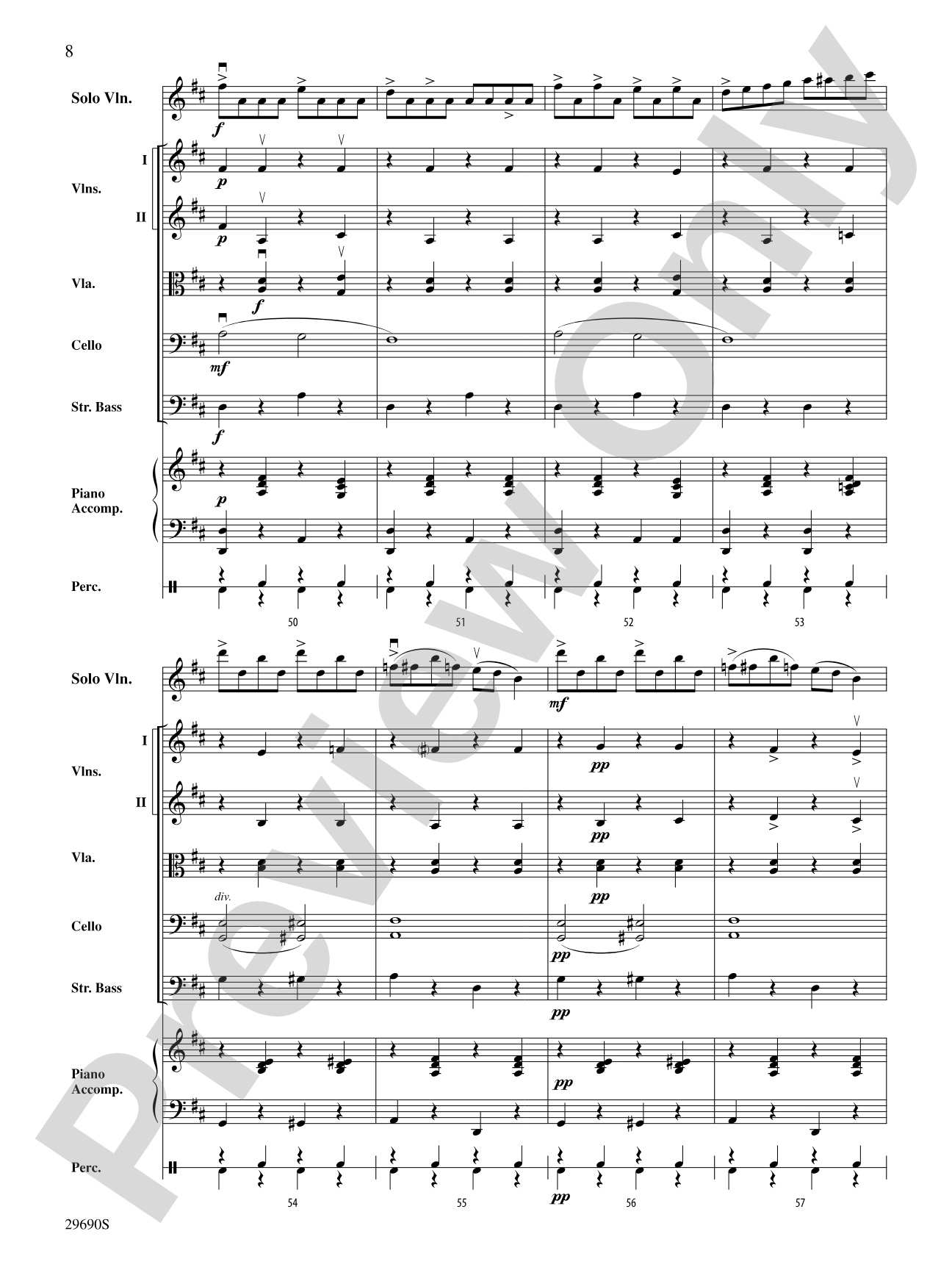 Fiddle-Faddle (for Soloist and String Orchestra): String Orchestra Conductor Score & Parts