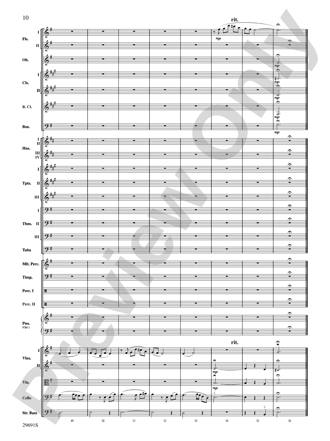 Evangeline: Two Cajun Songs: Full Orchestra Conductor Score & Parts