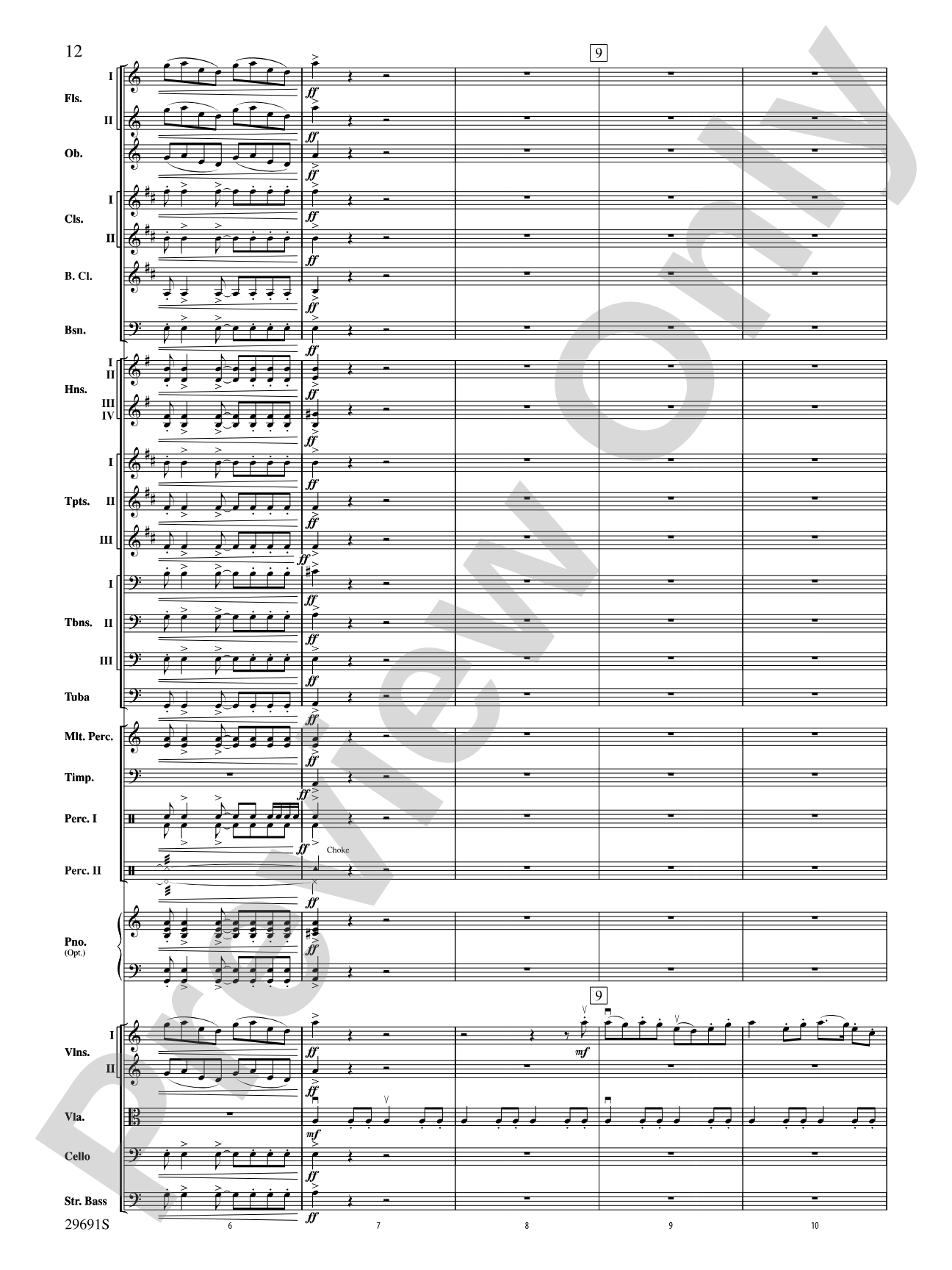 Evangeline: Two Cajun Songs: Full Orchestra Conductor Score & Parts