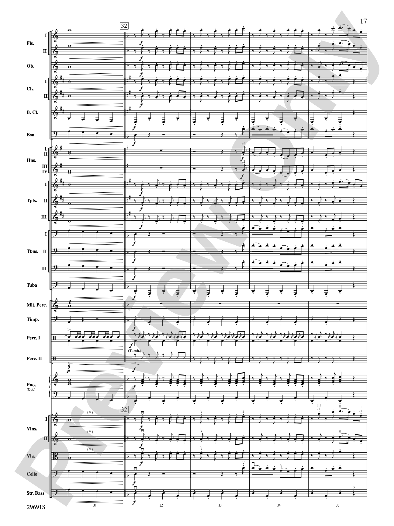 Evangeline: Two Cajun Songs: Full Orchestra Conductor Score & Parts