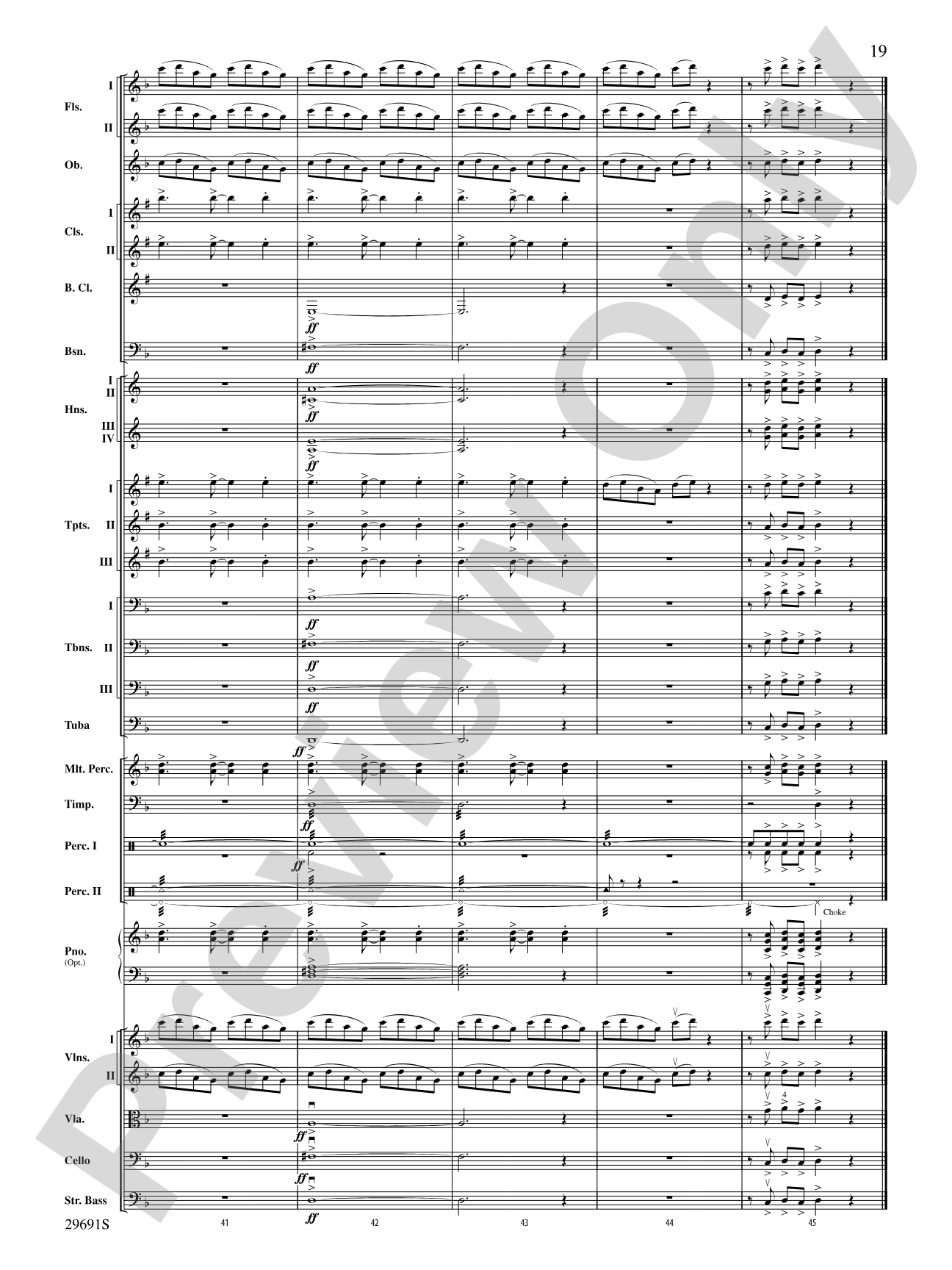 Evangeline: Two Cajun Songs: Full Orchestra Conductor Score & Parts