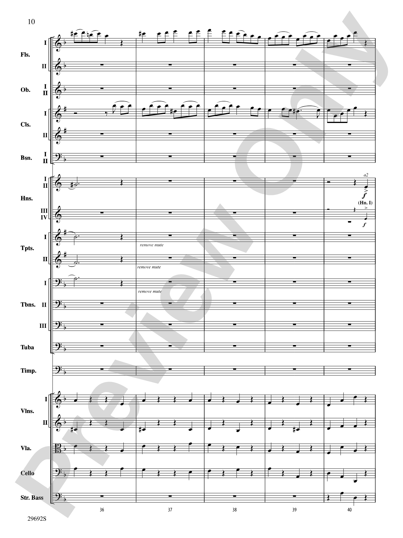 Variations on a Theme by Handel: Full Orchestra Conductor Score & Parts