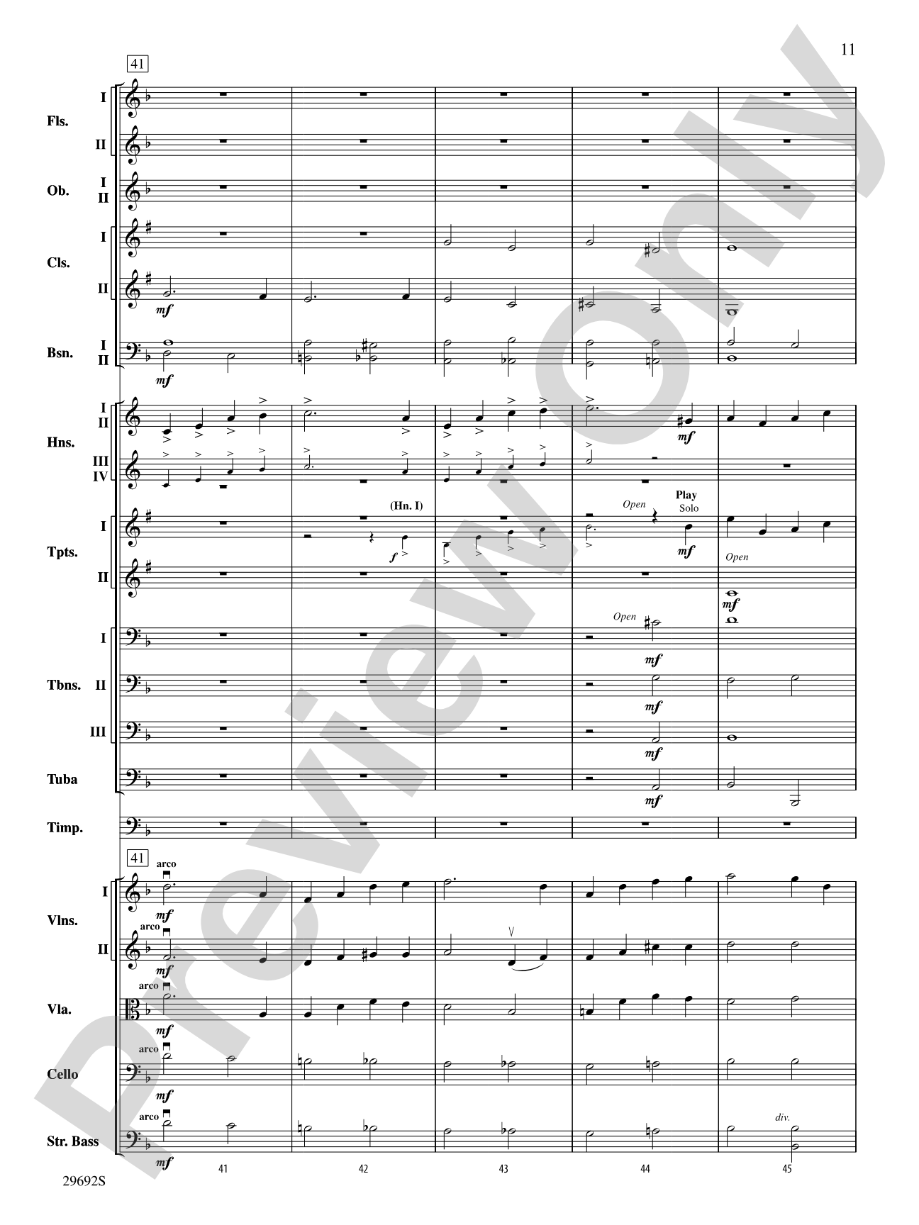 Variations on a Theme by Handel: Full Orchestra Conductor Score & Parts