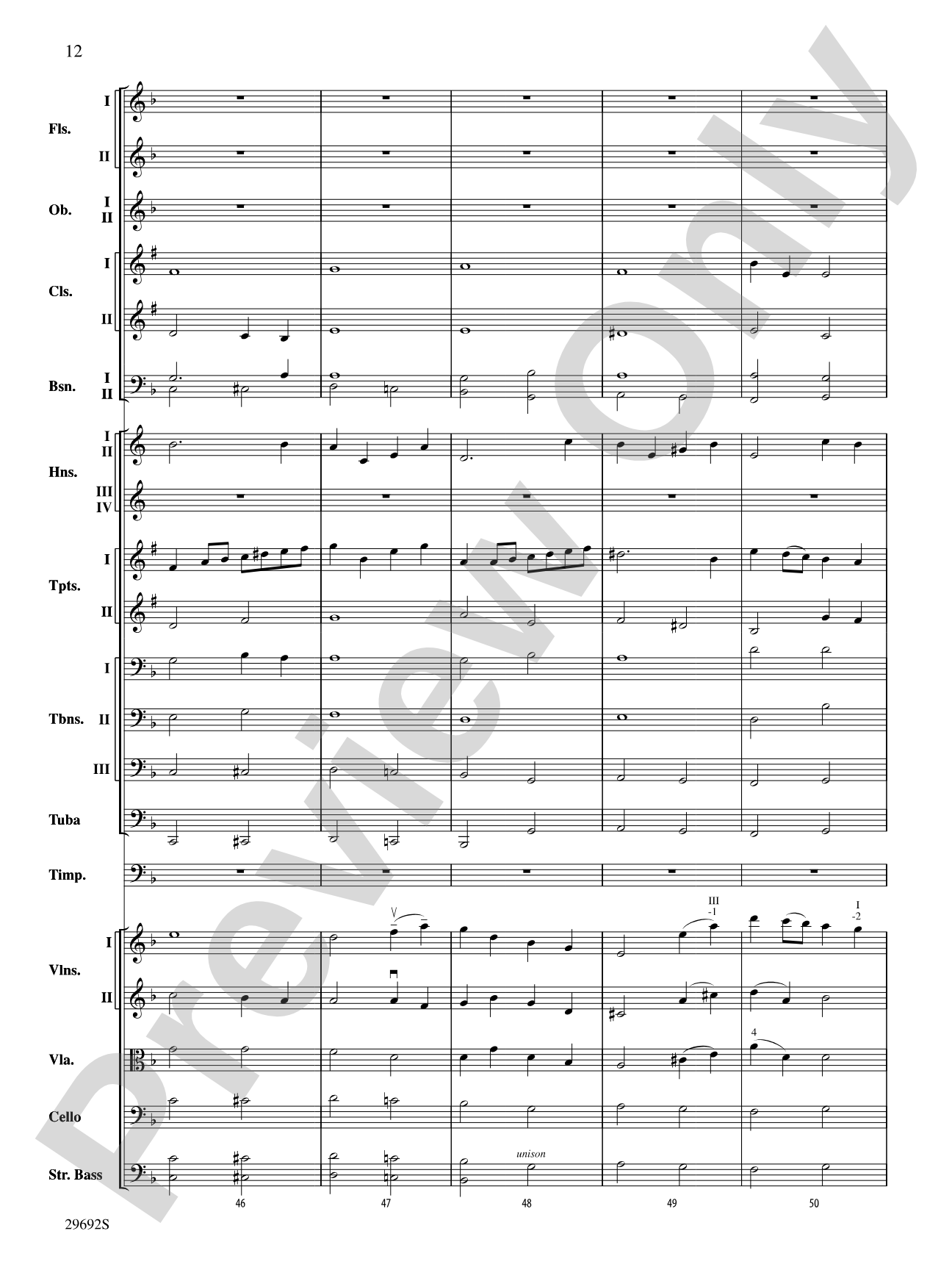 Variations on a Theme by Handel: Full Orchestra Conductor Score & Parts