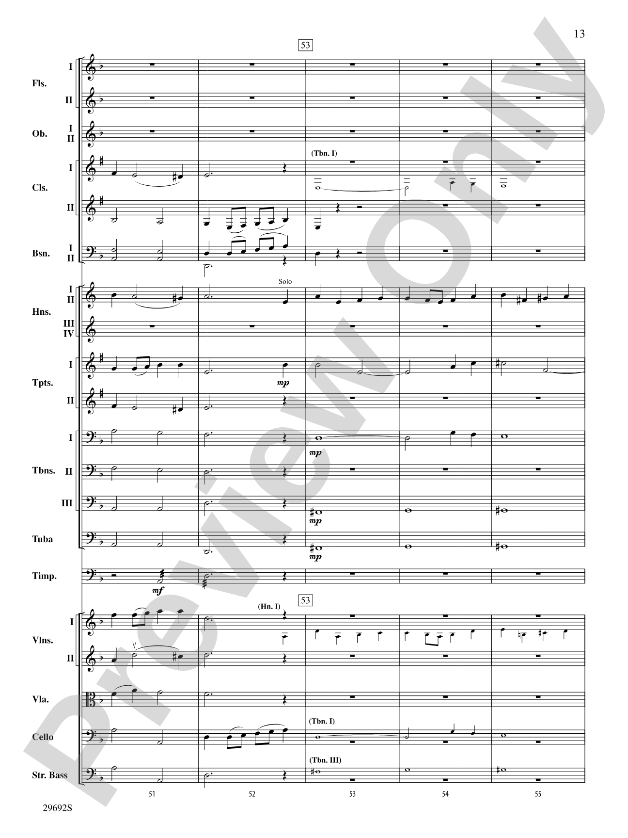 Variations on a Theme by Handel: Full Orchestra Conductor Score & Parts