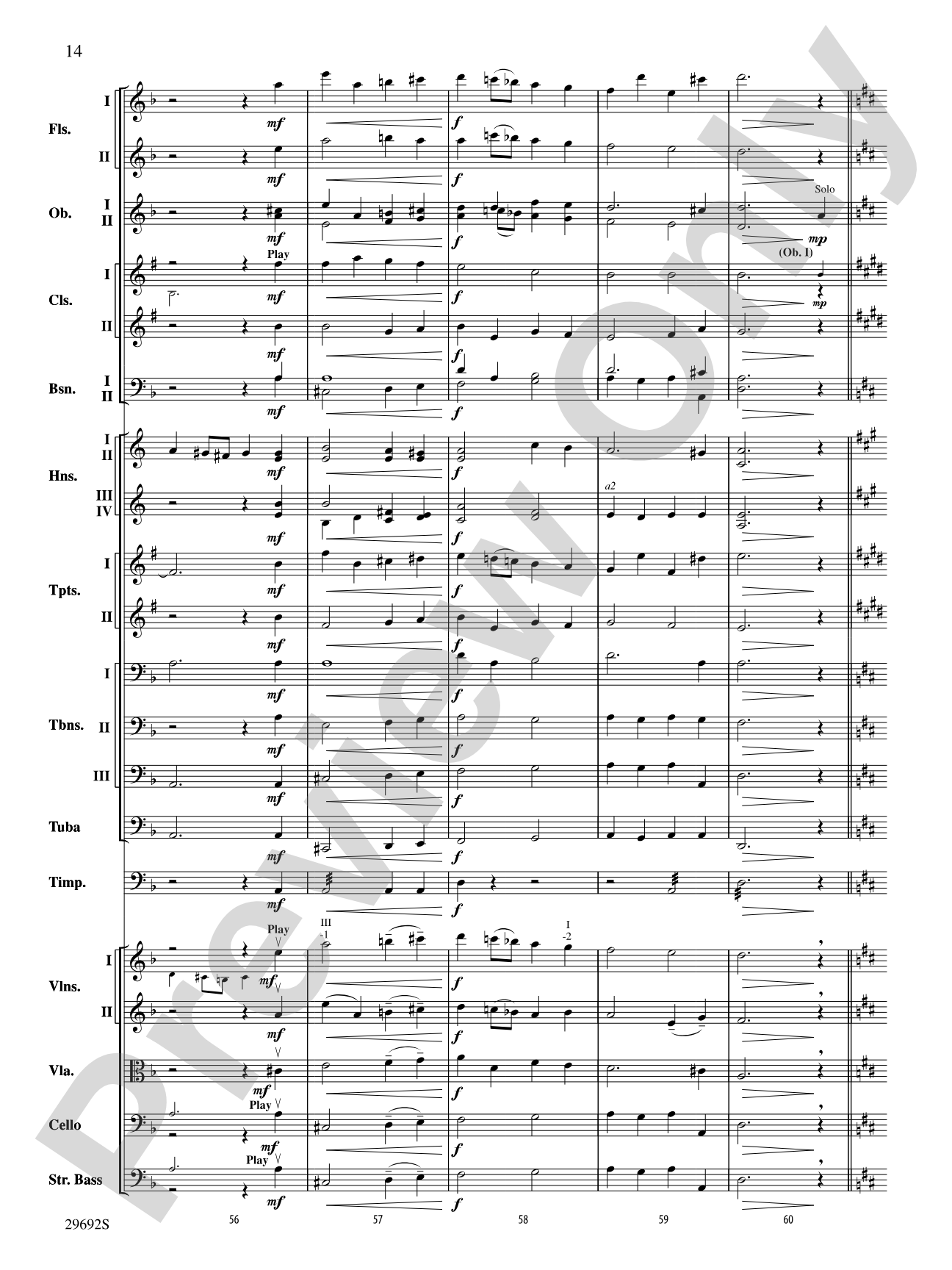 Variations on a Theme by Handel: Full Orchestra Conductor Score & Parts