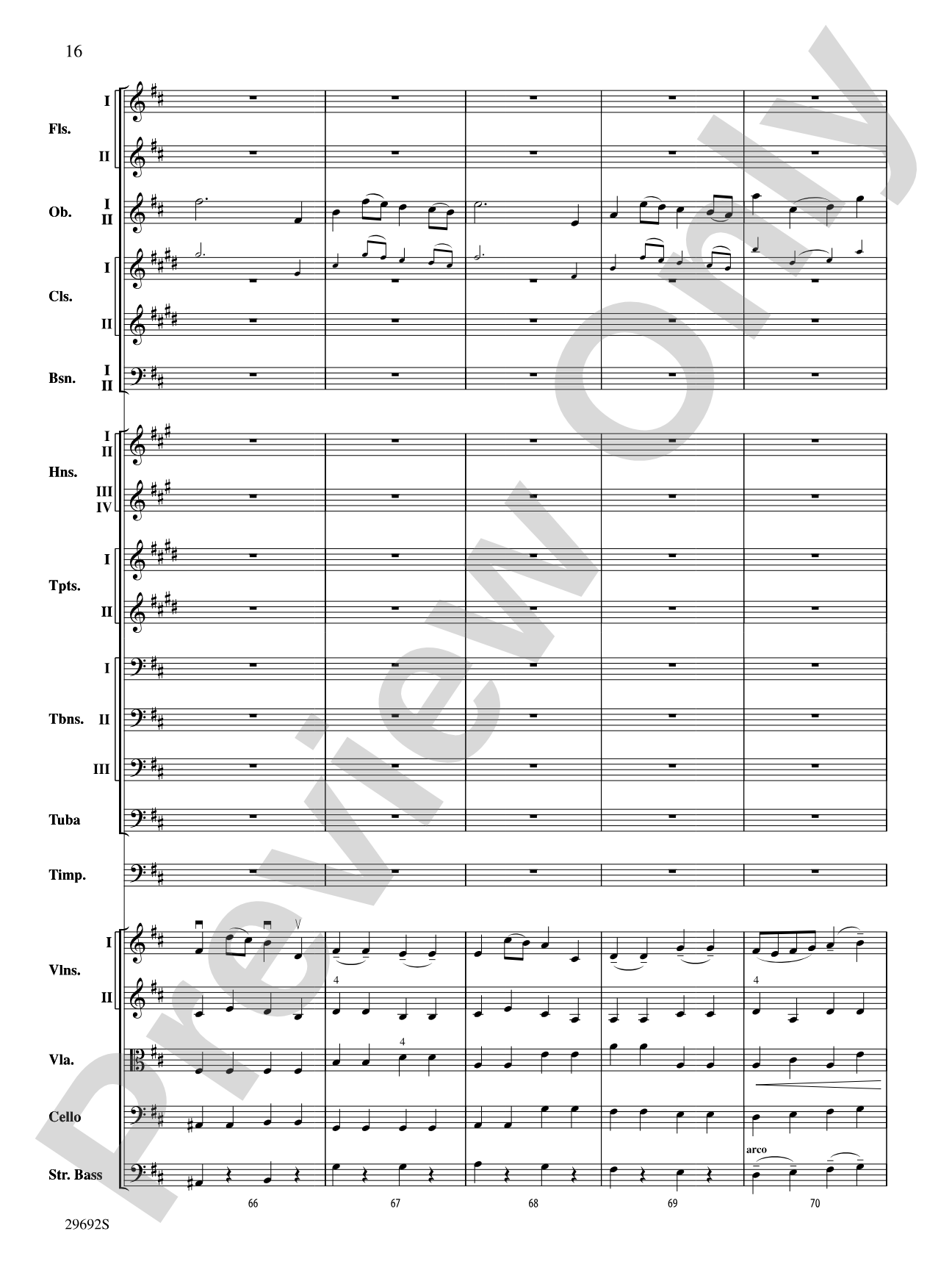 Variations on a Theme by Handel: Full Orchestra Conductor Score & Parts