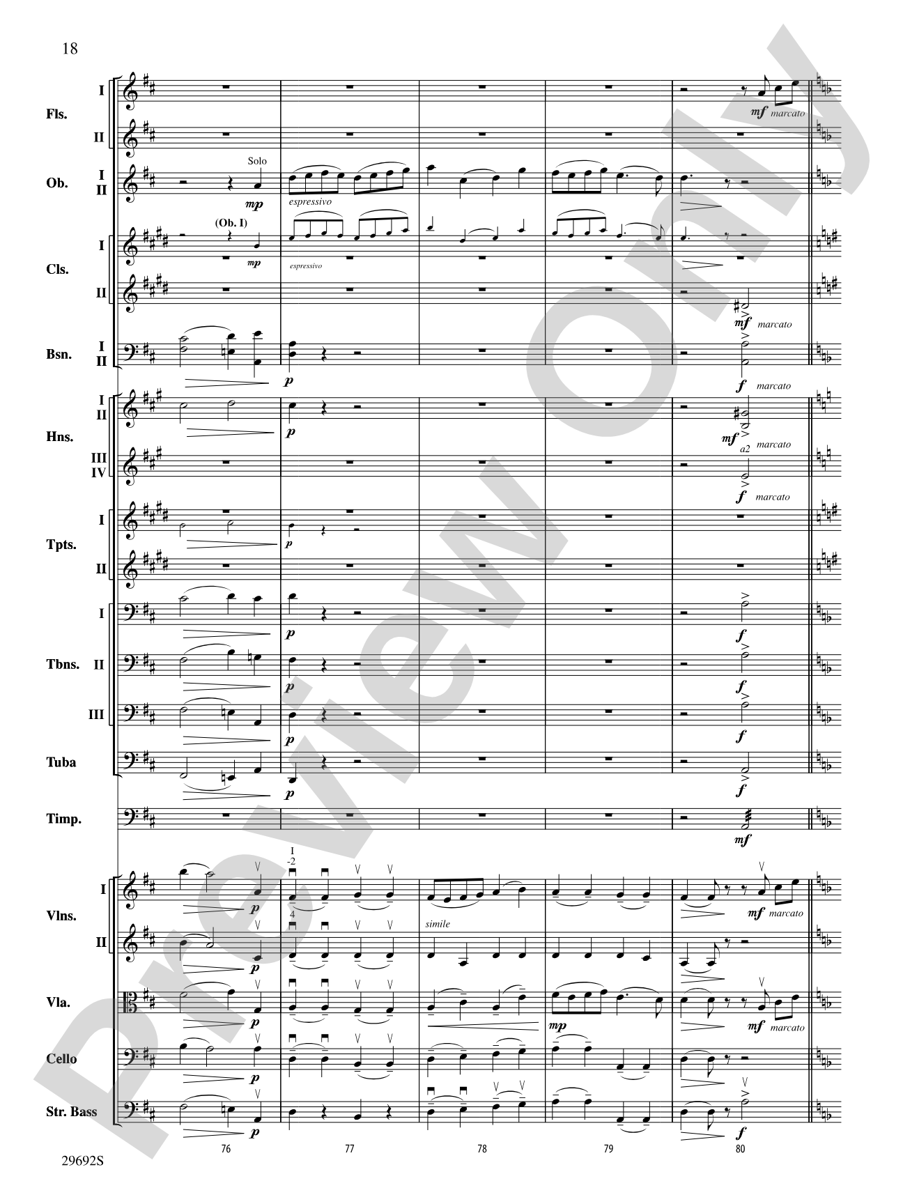 Variations on a Theme by Handel: Full Orchestra Conductor Score & Parts