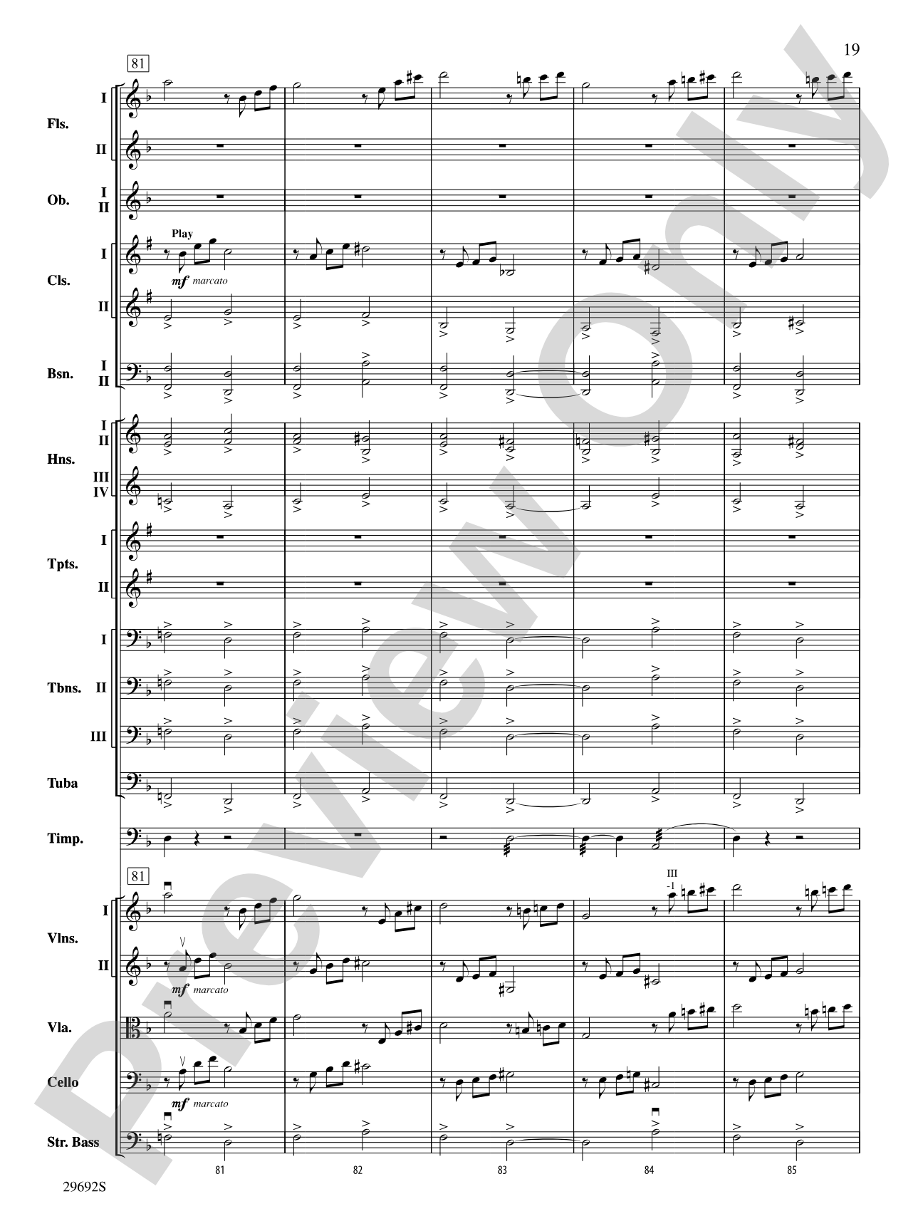Variations on a Theme by Handel: Full Orchestra Conductor Score & Parts