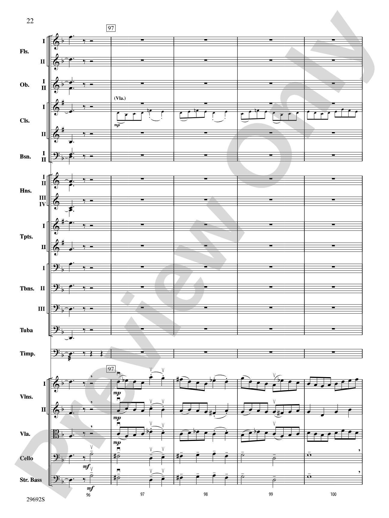 Variations on a Theme by Handel: Full Orchestra Conductor Score & Parts