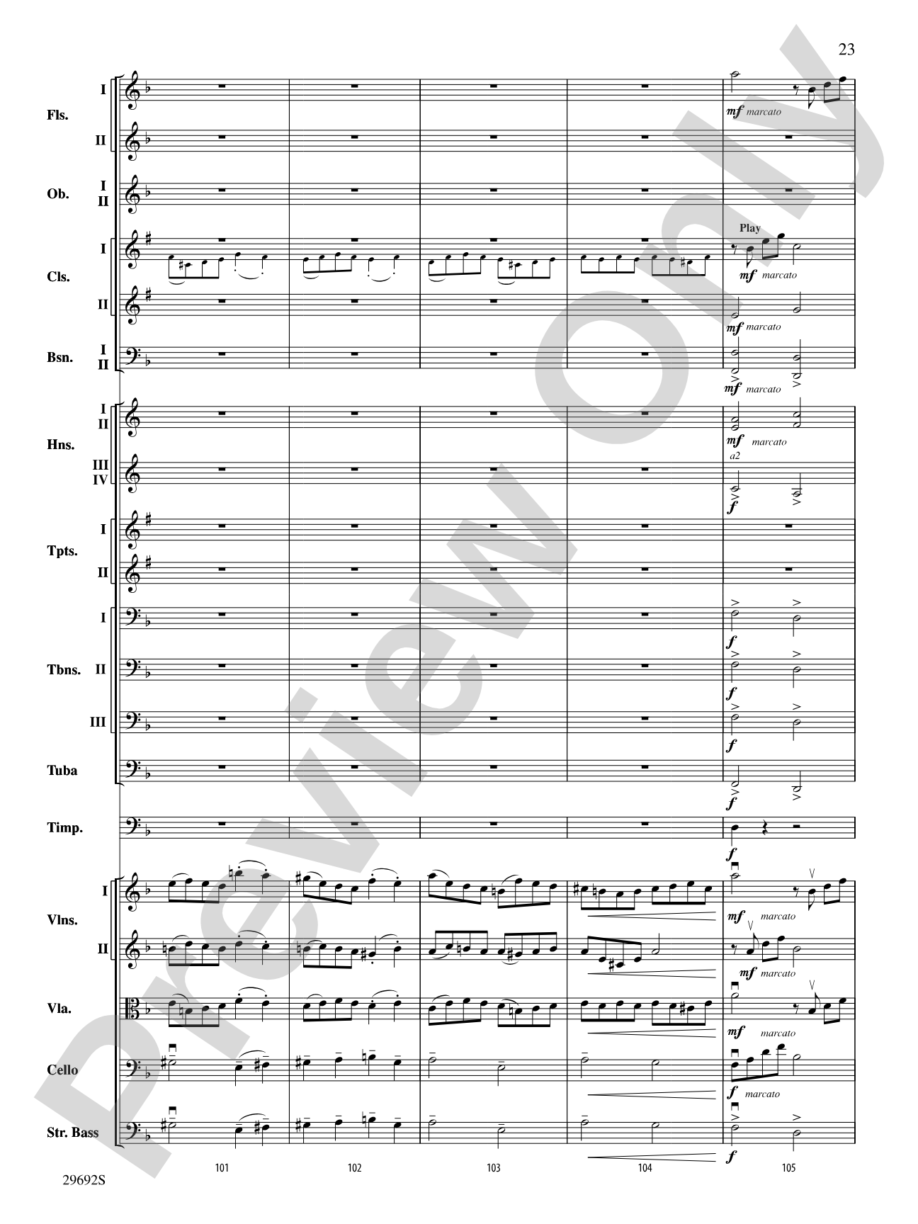 Variations on a Theme by Handel: Full Orchestra Conductor Score & Parts