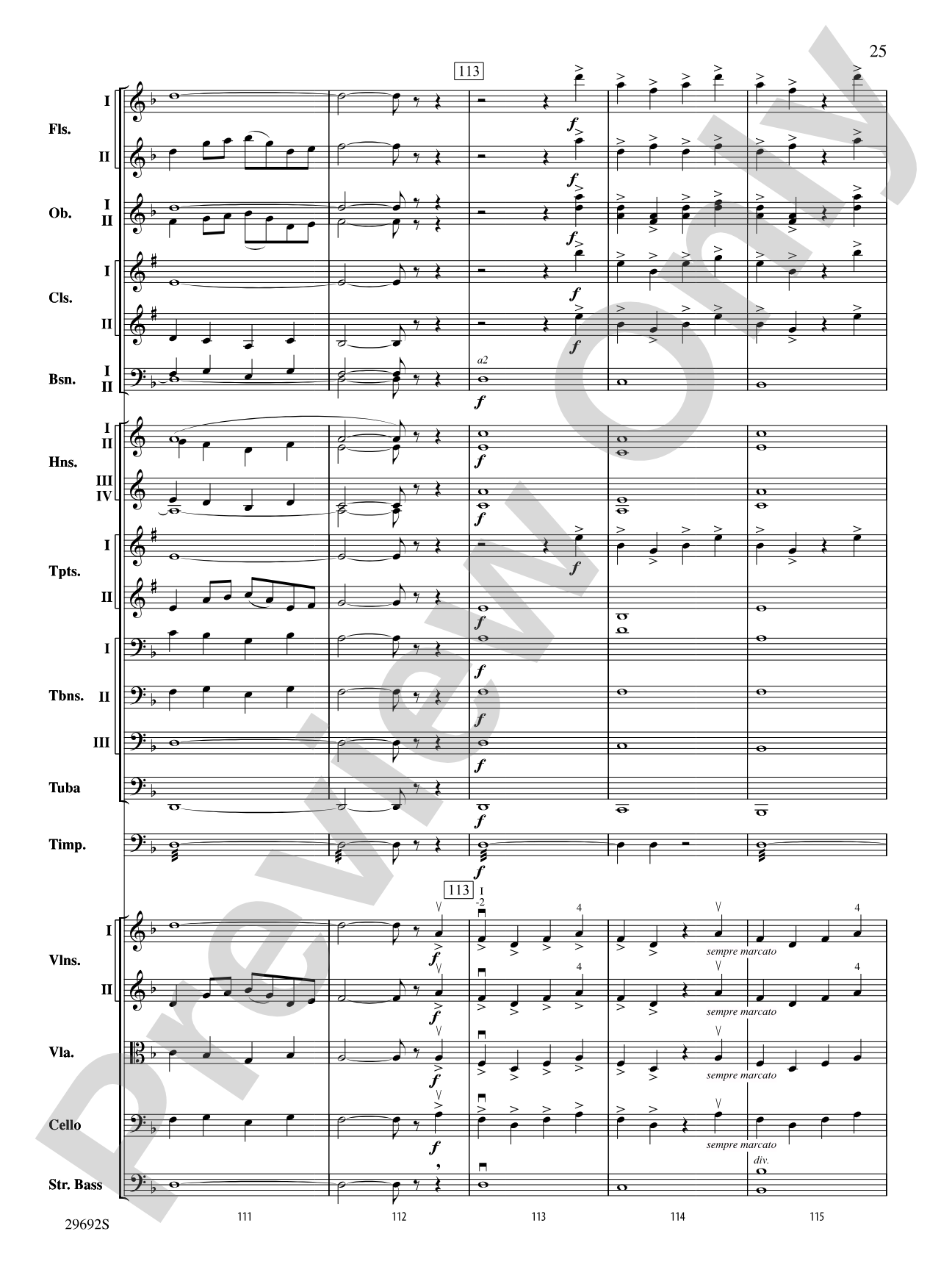 Variations on a Theme by Handel: Full Orchestra Conductor Score & Parts