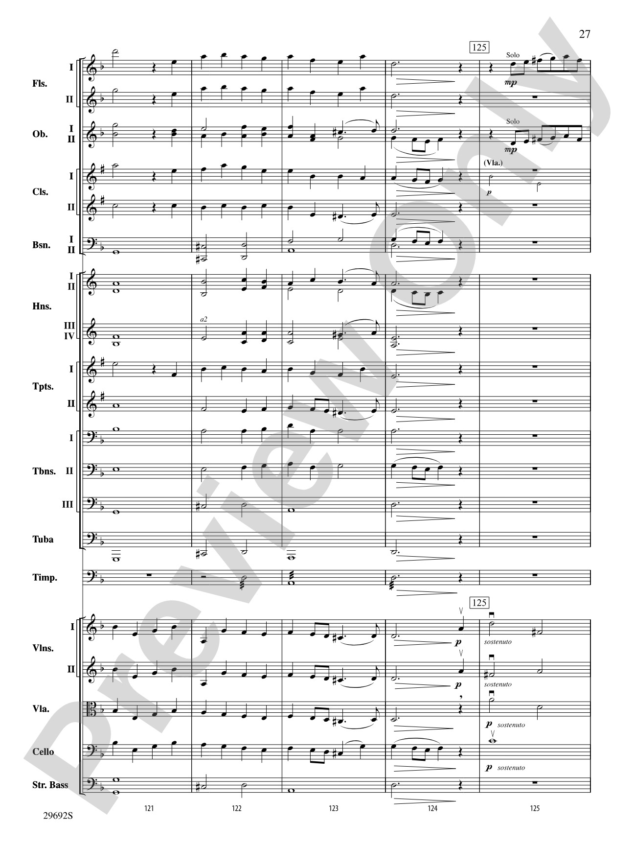 Variations on a Theme by Handel: Full Orchestra Conductor Score & Parts