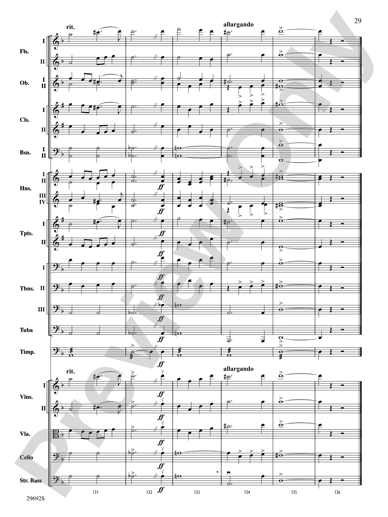 Variations on a Theme by Handel: Full Orchestra Conductor Score & Parts