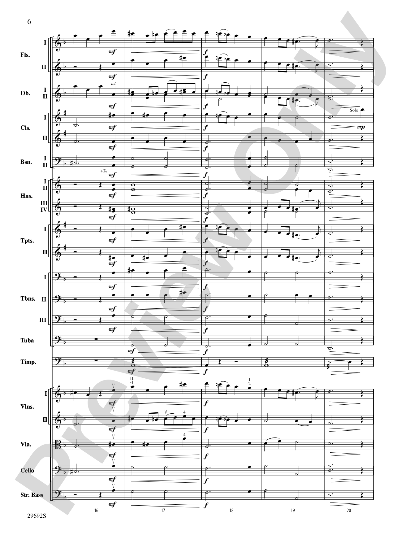 Variations on a Theme by Handel: Full Orchestra Conductor Score & Parts