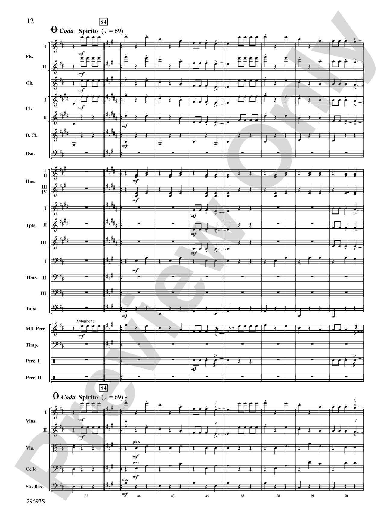 Roses de Noel (Waltz): Full Orchestra Conductor Score & Parts