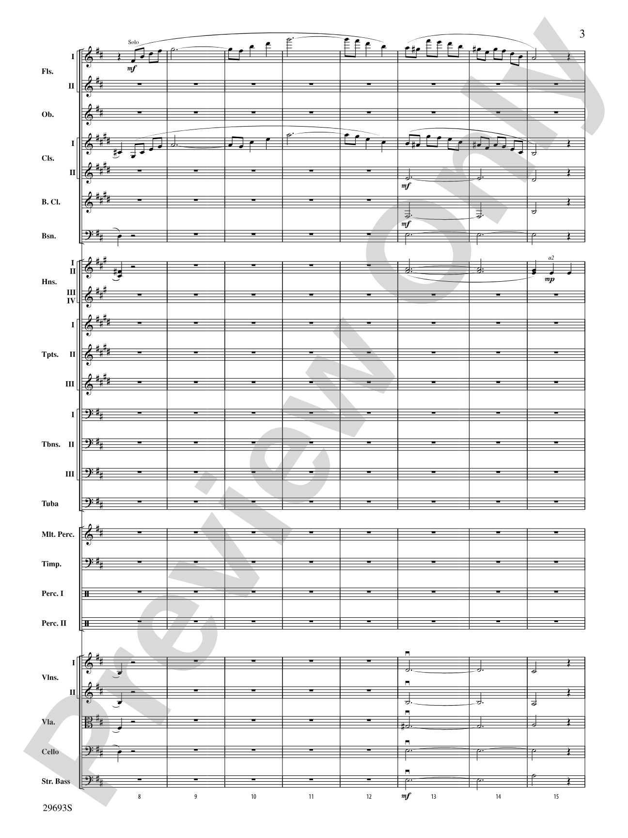 Roses de Noel (Waltz): Full Orchestra Conductor Score & Parts