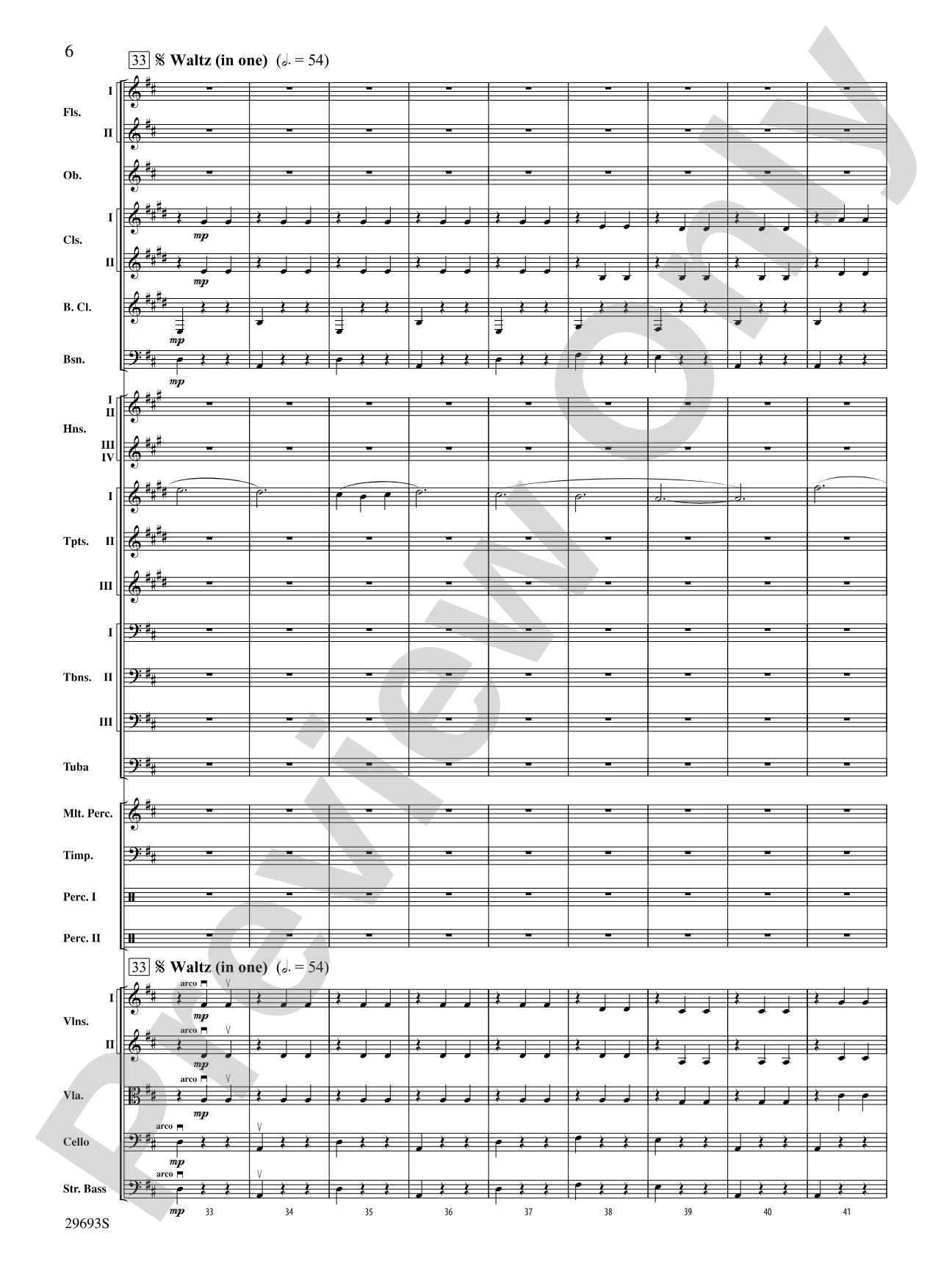 Roses de Noel (Waltz): Full Orchestra Conductor Score & Parts