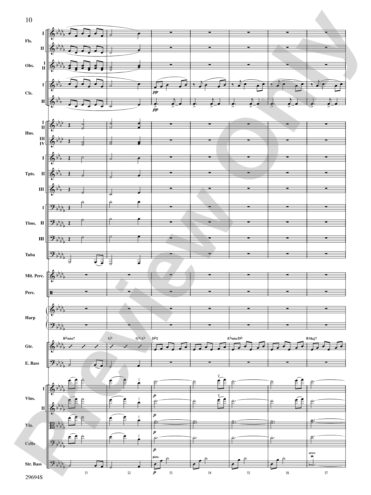 Poem for Orchestra: Full Orchestra Conductor Score & Parts