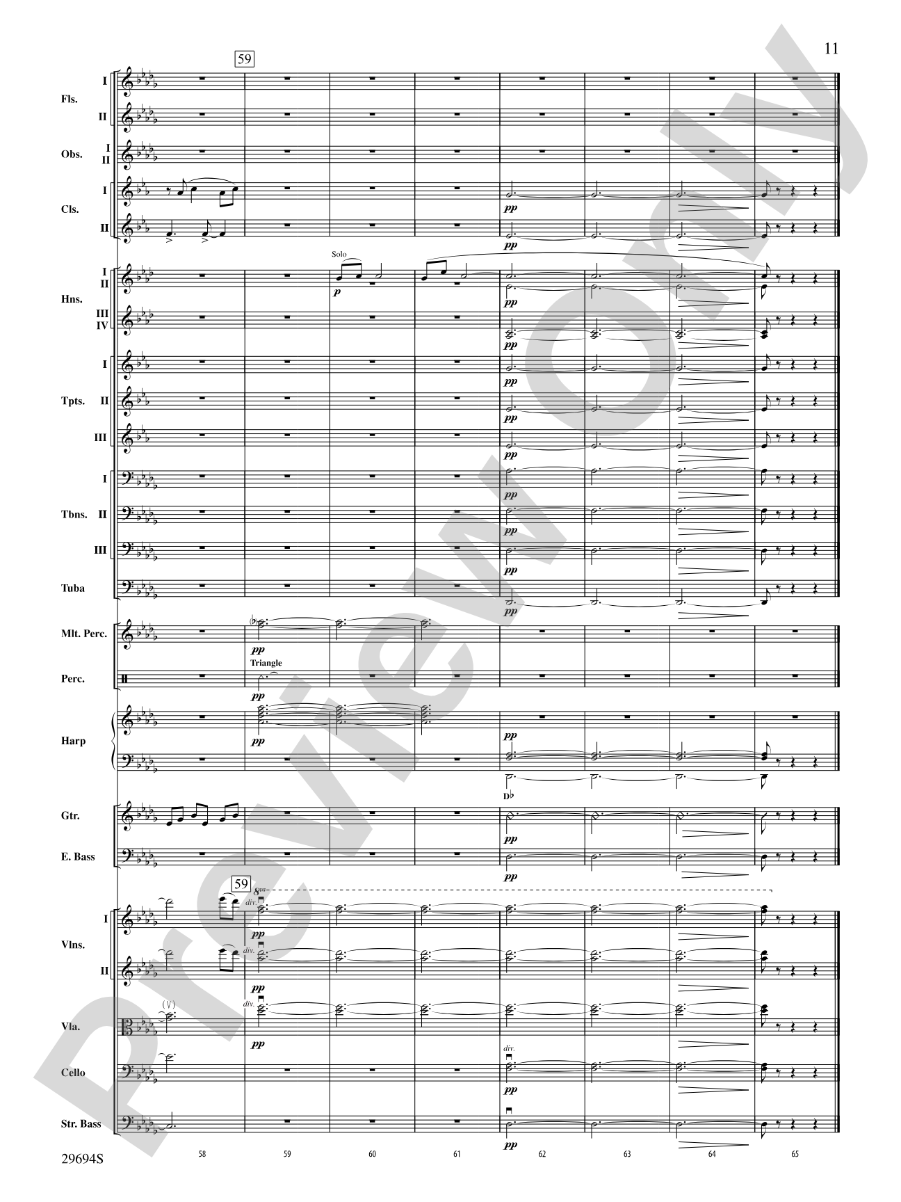 Poem for Orchestra: Full Orchestra Conductor Score & Parts