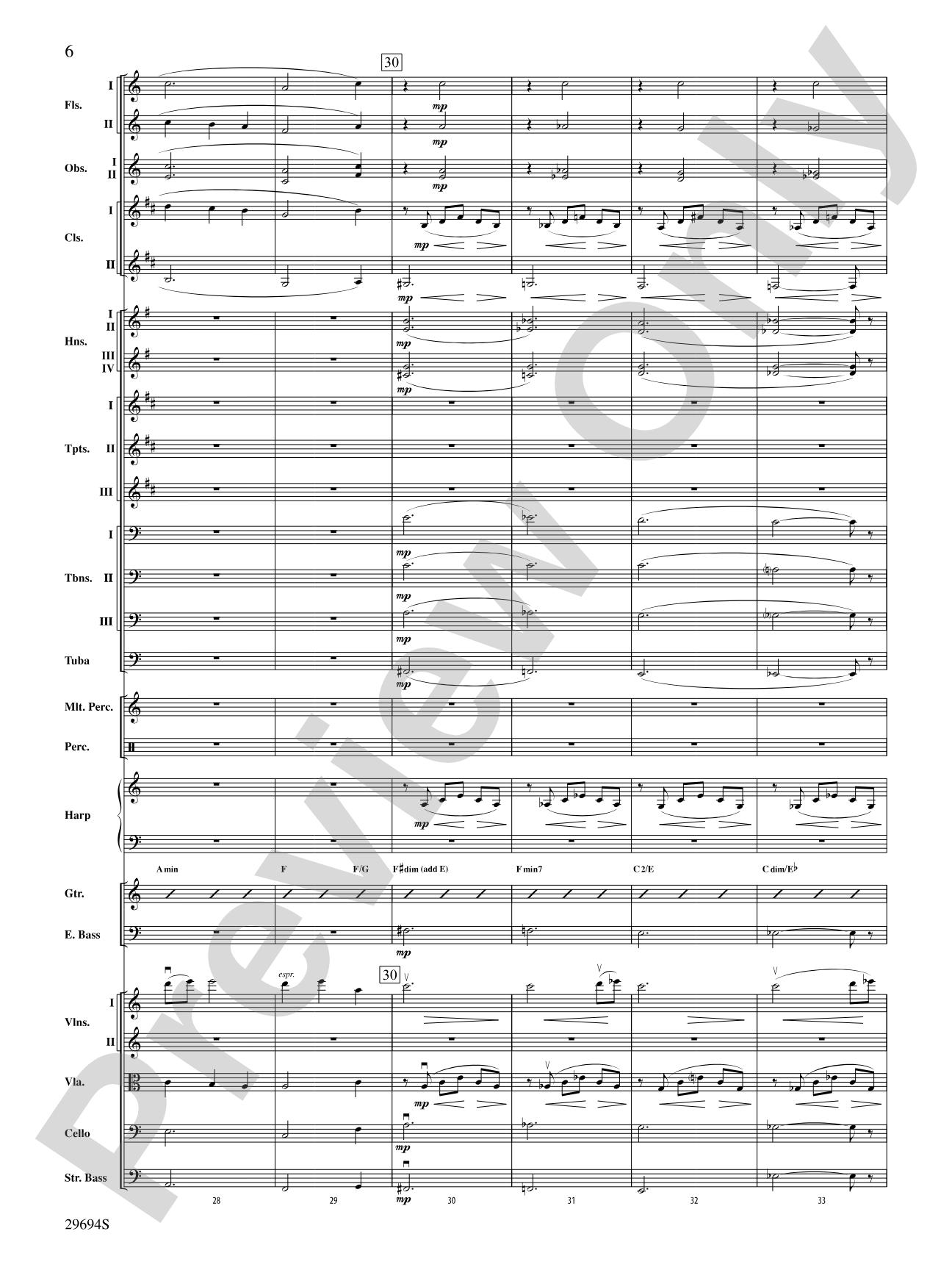 Poem for Orchestra: Full Orchestra Conductor Score & Parts